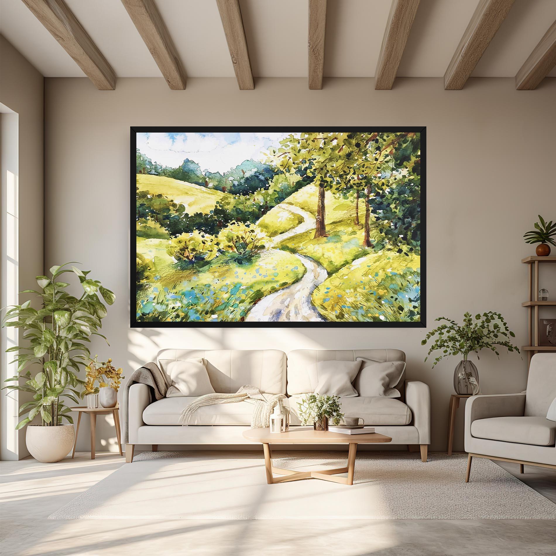 Vászonkép Fresh Spring View mockup 6