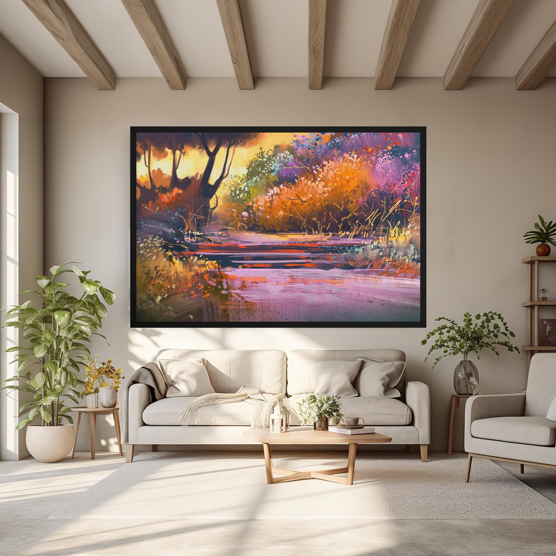 Landscape Colorful Trees mockup 6