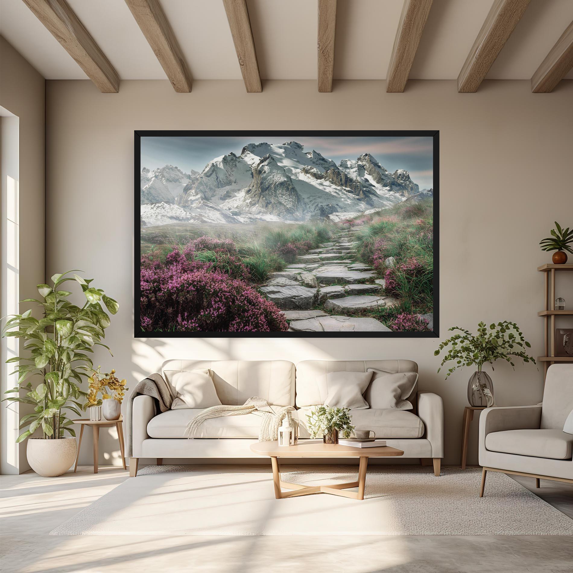 Vászonkép Mountain Spring View mockup 6