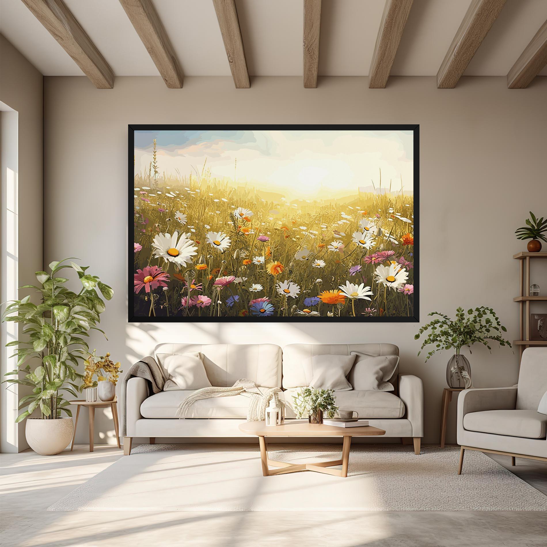 Vászonkép Spring Field Art mockup 6