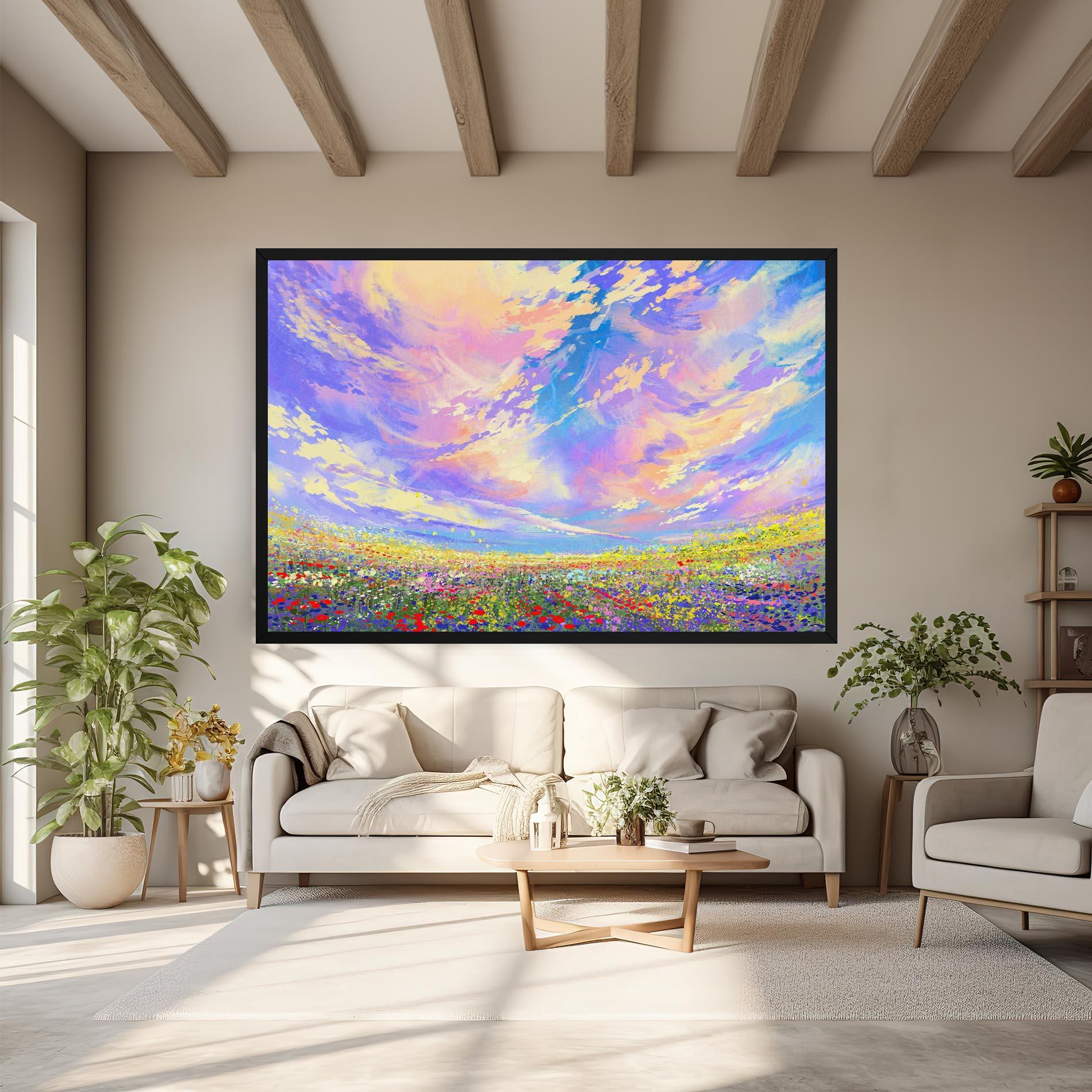 Vászonkép Spring Field mockup 6