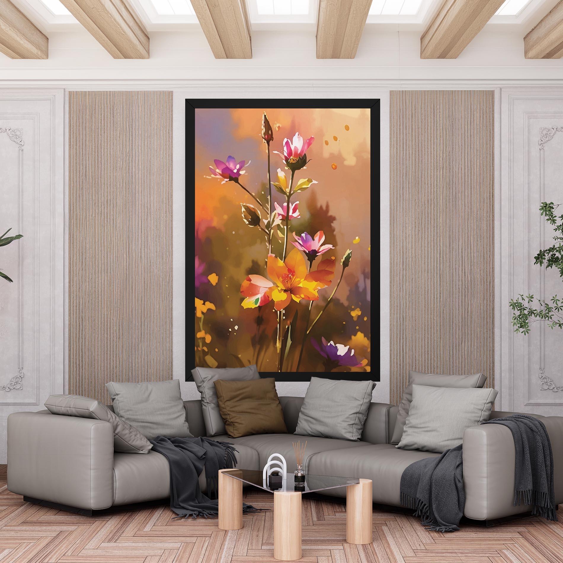 Vászonkép Orange Pink Spring mockup 6