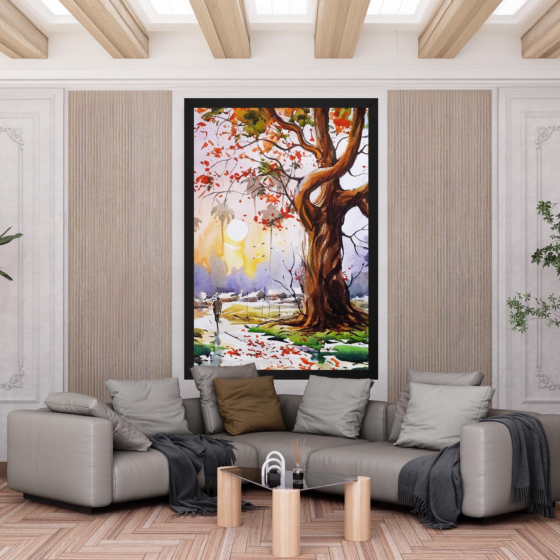 Watercolor Spring Tree mockup 6