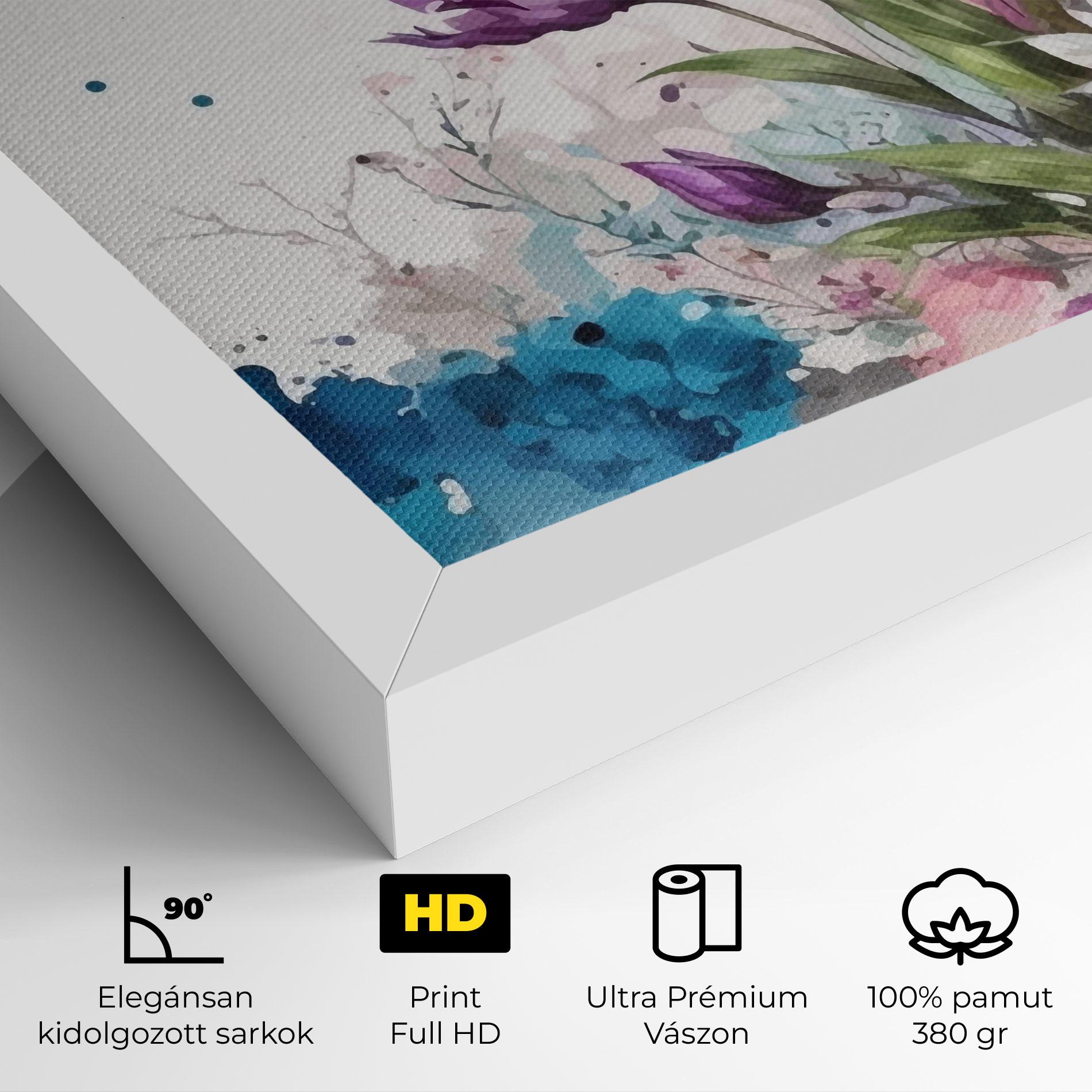 Vászonkép Art Flowers Spring mockup 4