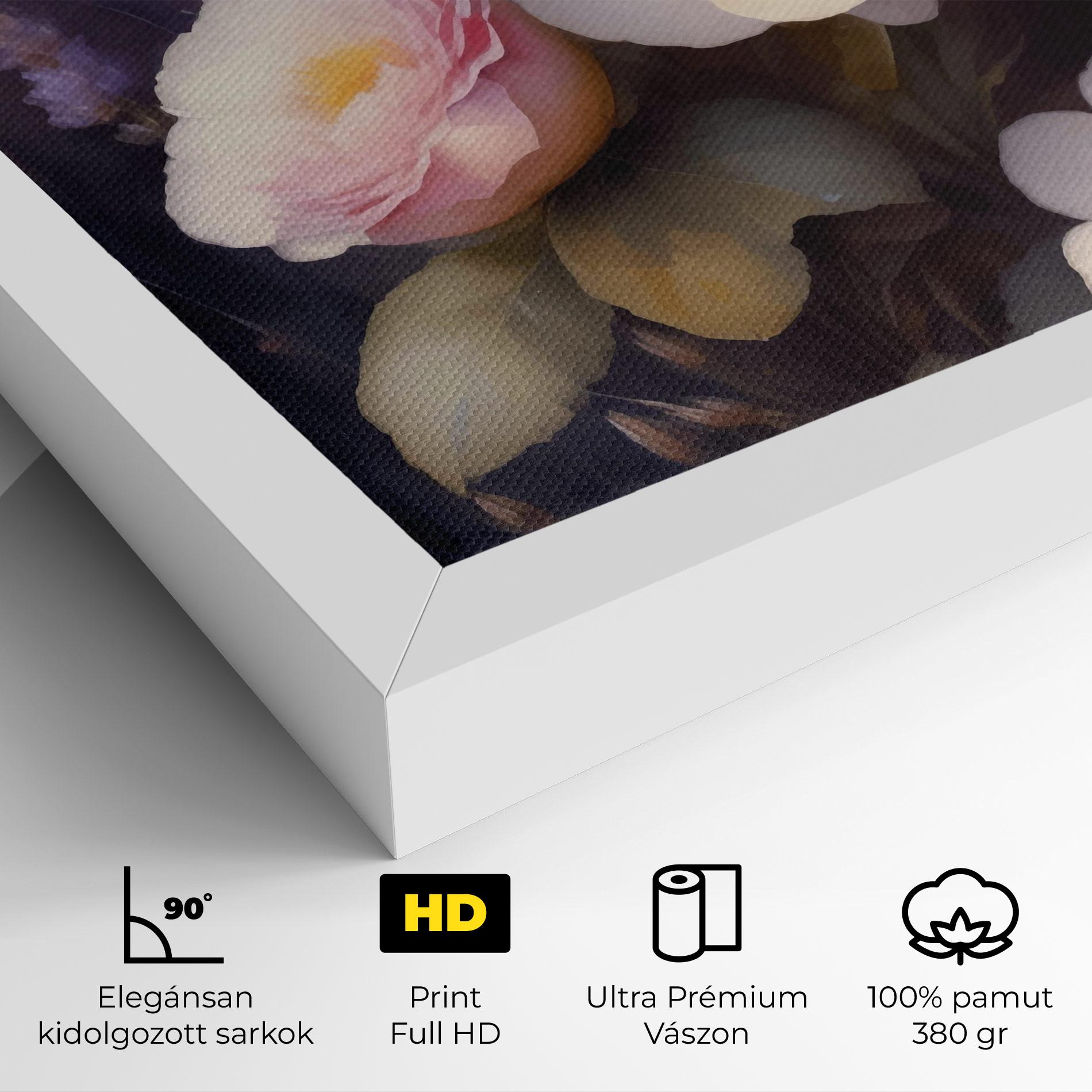 Vászonkép Cream Flower Spring mockup 4