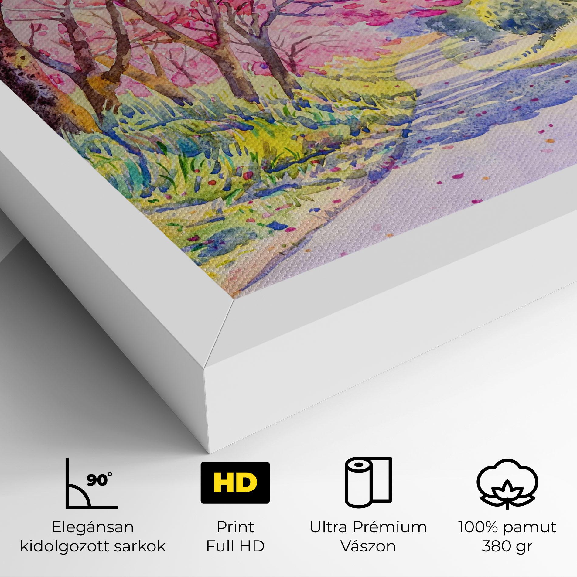 Vászonkép Pink Trees Art mockup 4