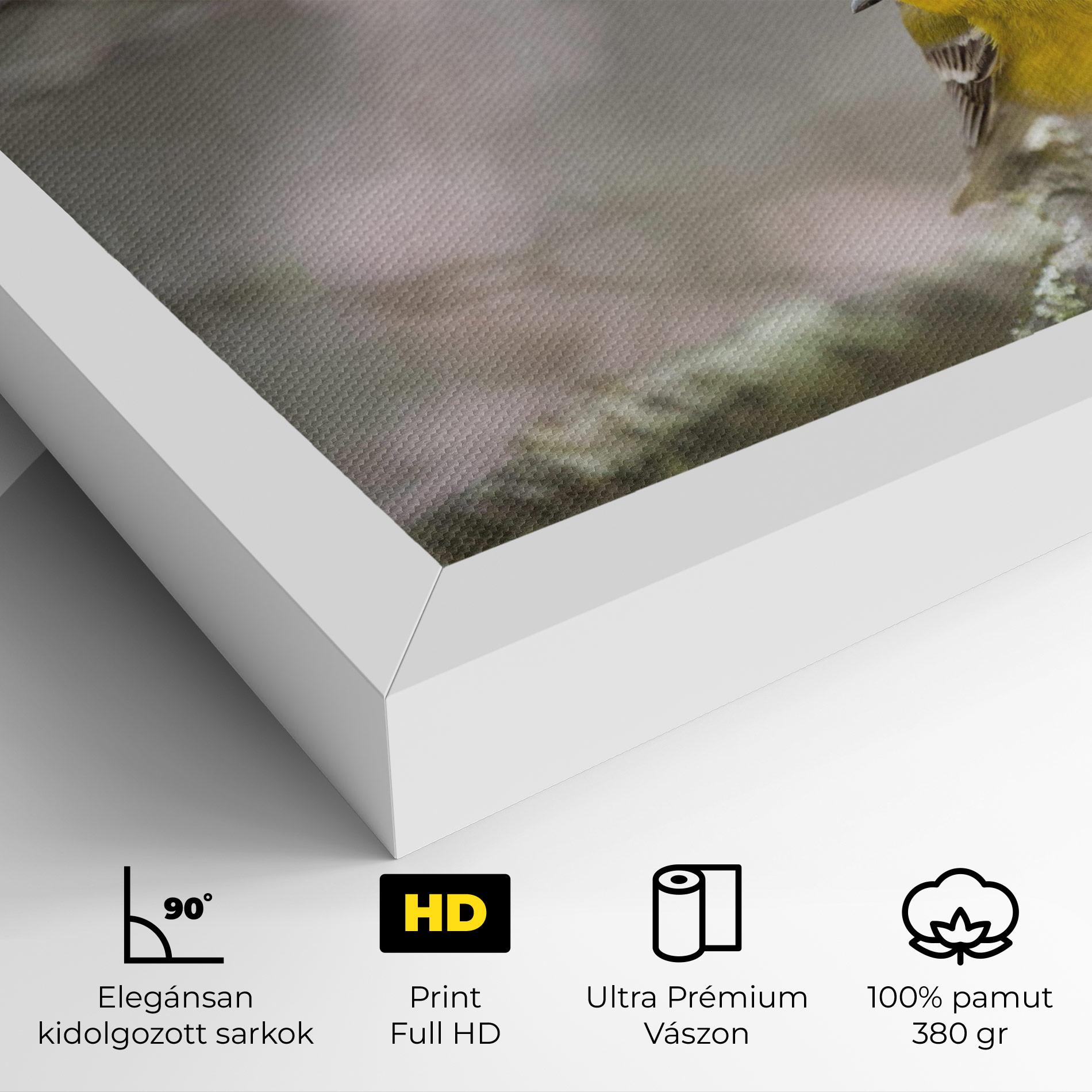 Vászonkép Pretty Spring Yellow Bird mockup 4