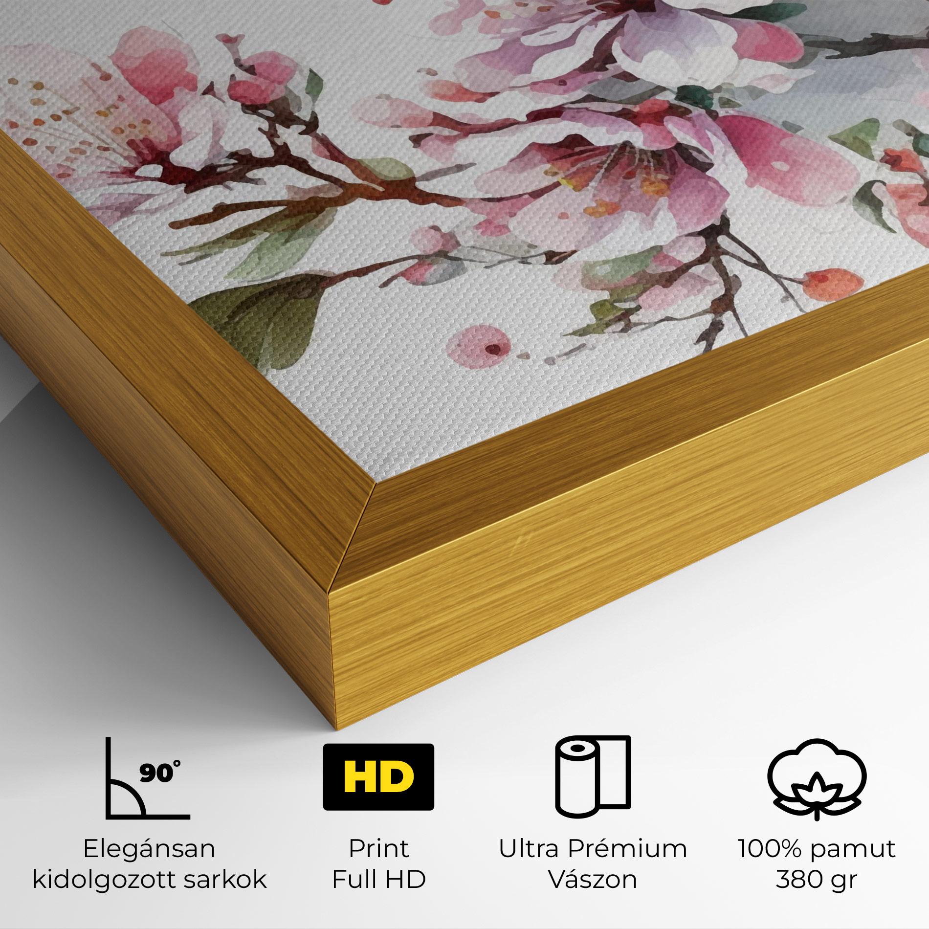 Vászonkép Cherry Spring Flower mockup 4