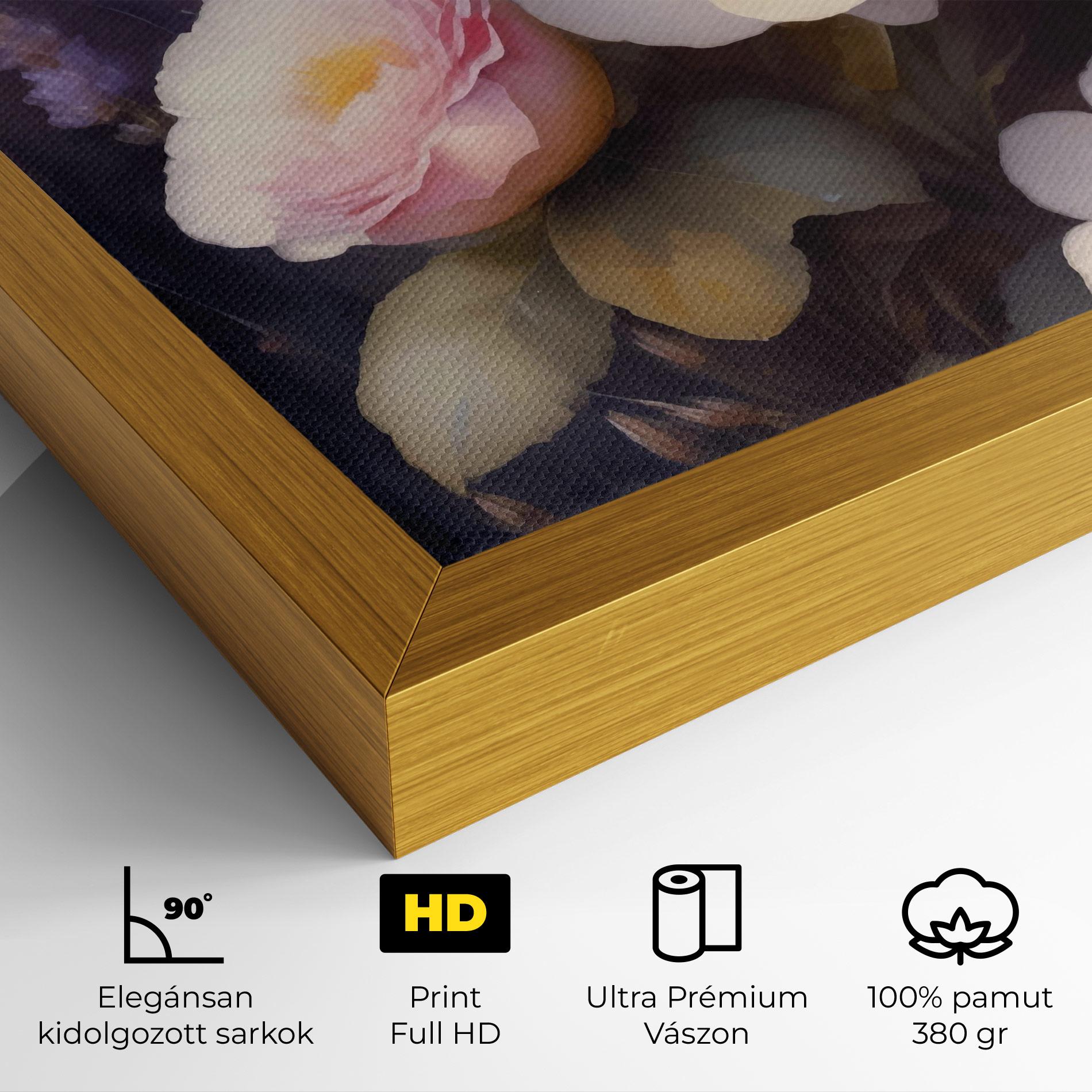 Vászonkép Cream Flower Spring mockup 4