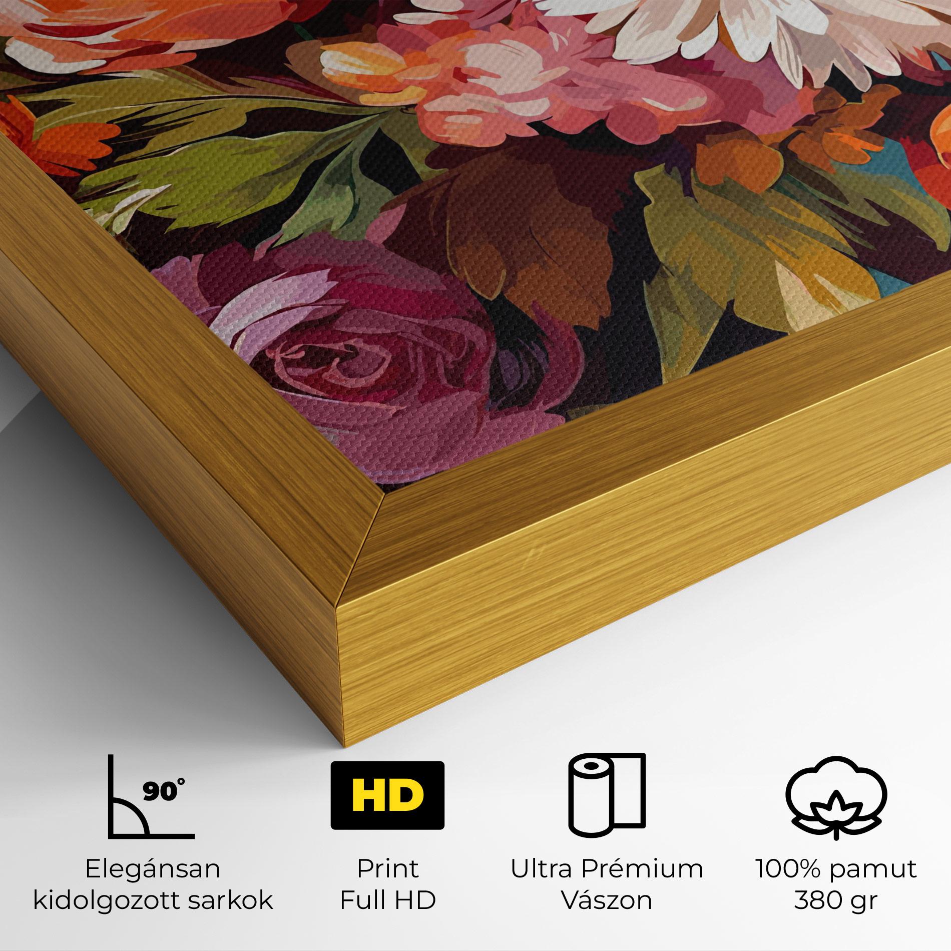 Vászonkép Cream Orange Spring mockup 4