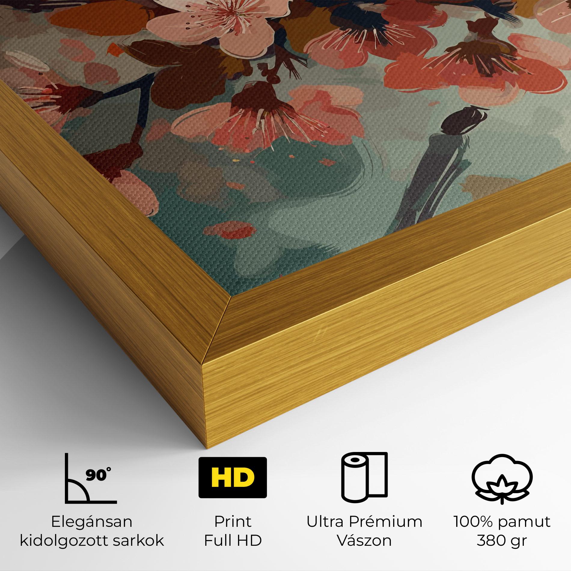 Vászonkép Cute Spring Flower mockup 4