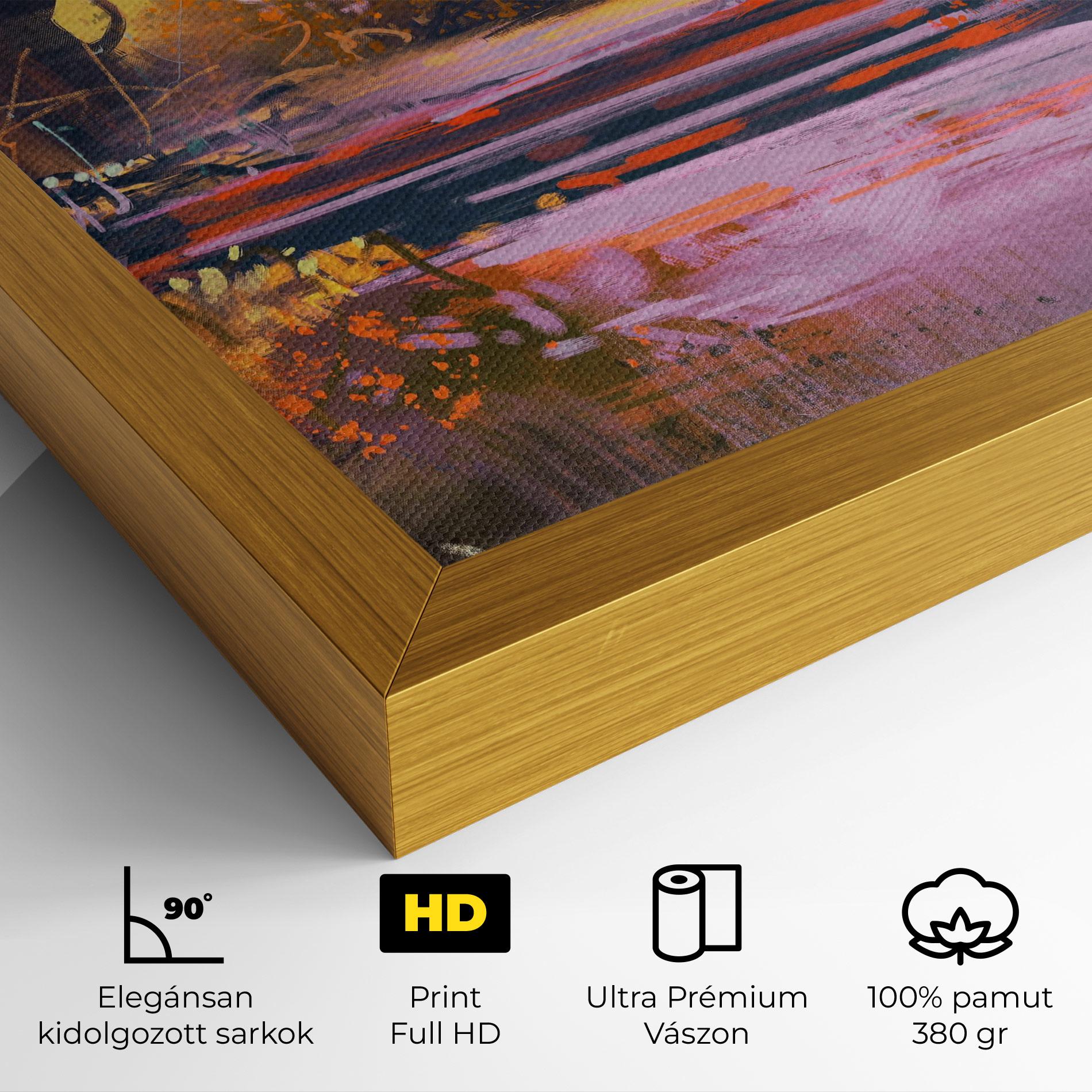 Vászonkép Landscape Colorful Trees mockup 4