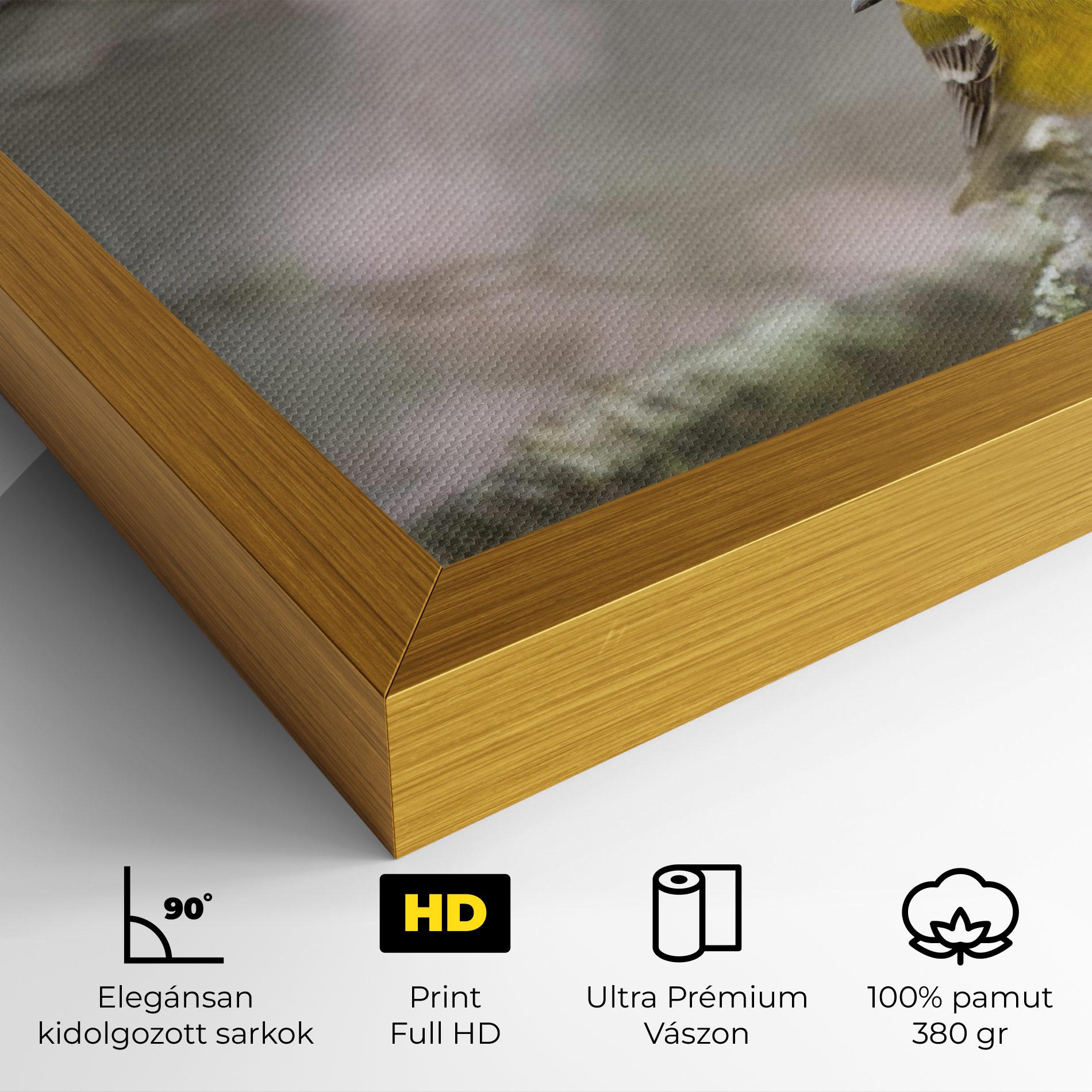 Vászonkép Pretty Spring Yellow Bird mockup 4