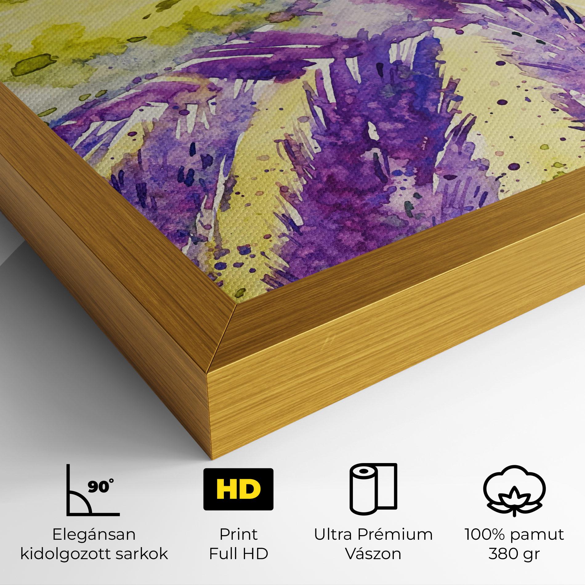 Vászonkép Purple Spring Field mockup 4