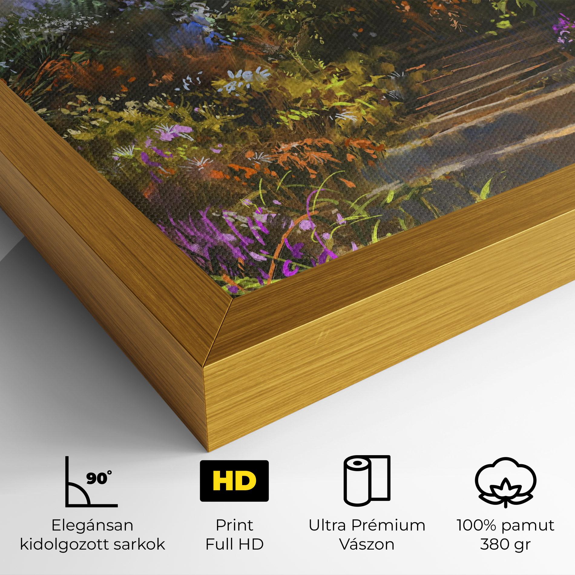 Vászonkép Spring Staircase Painting mockup 4