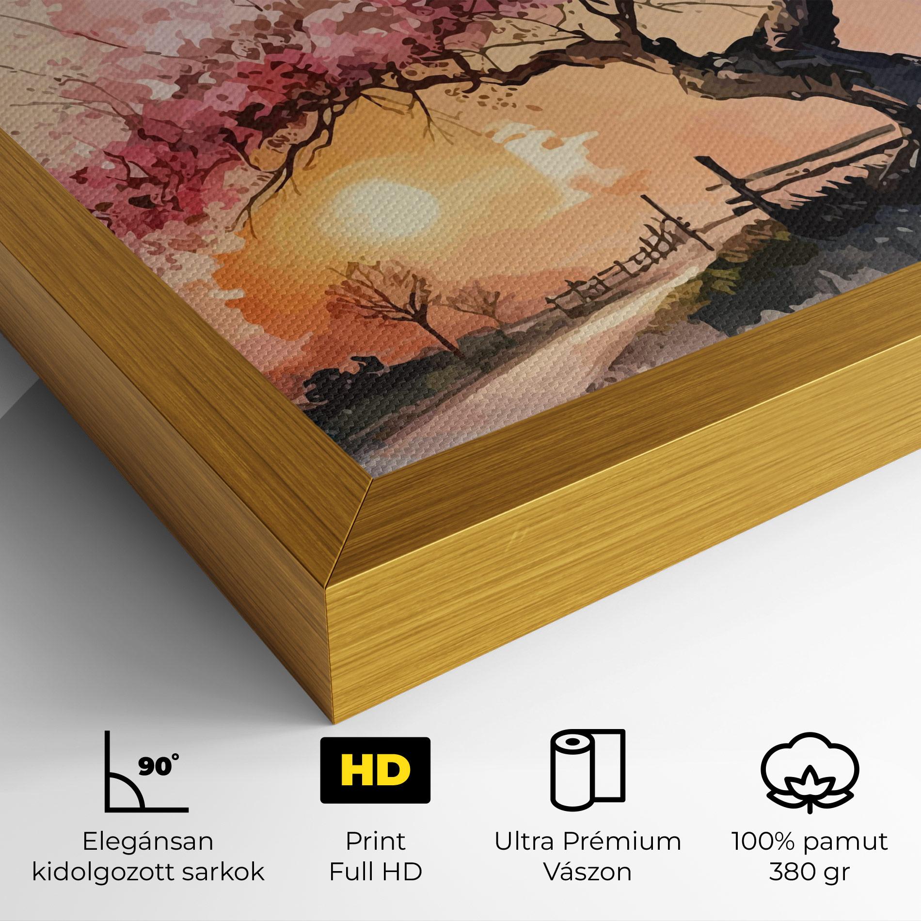Vászonkép Sunset Spring mockup 4