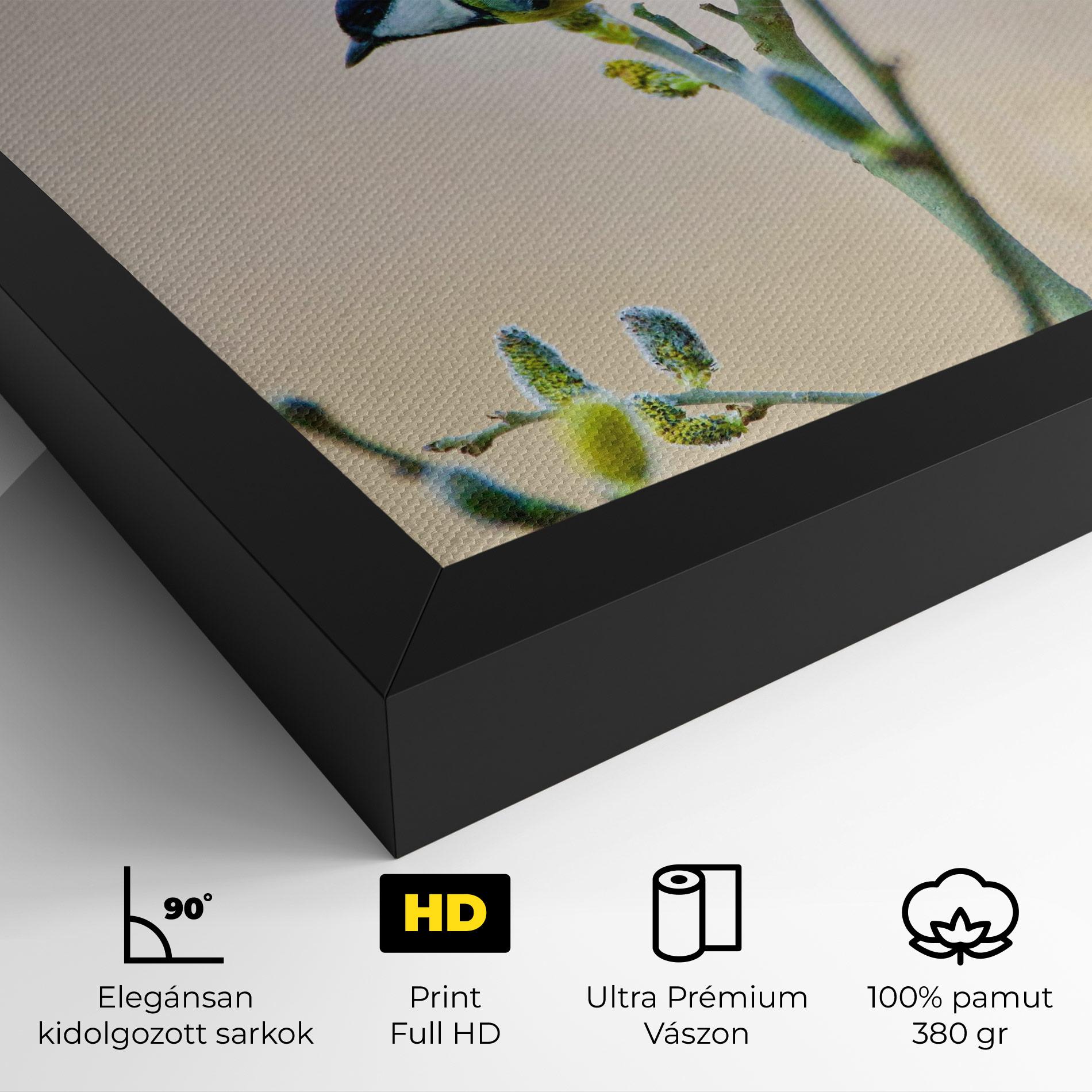 Vászonkép Beautiful Spring Bird mockup 4