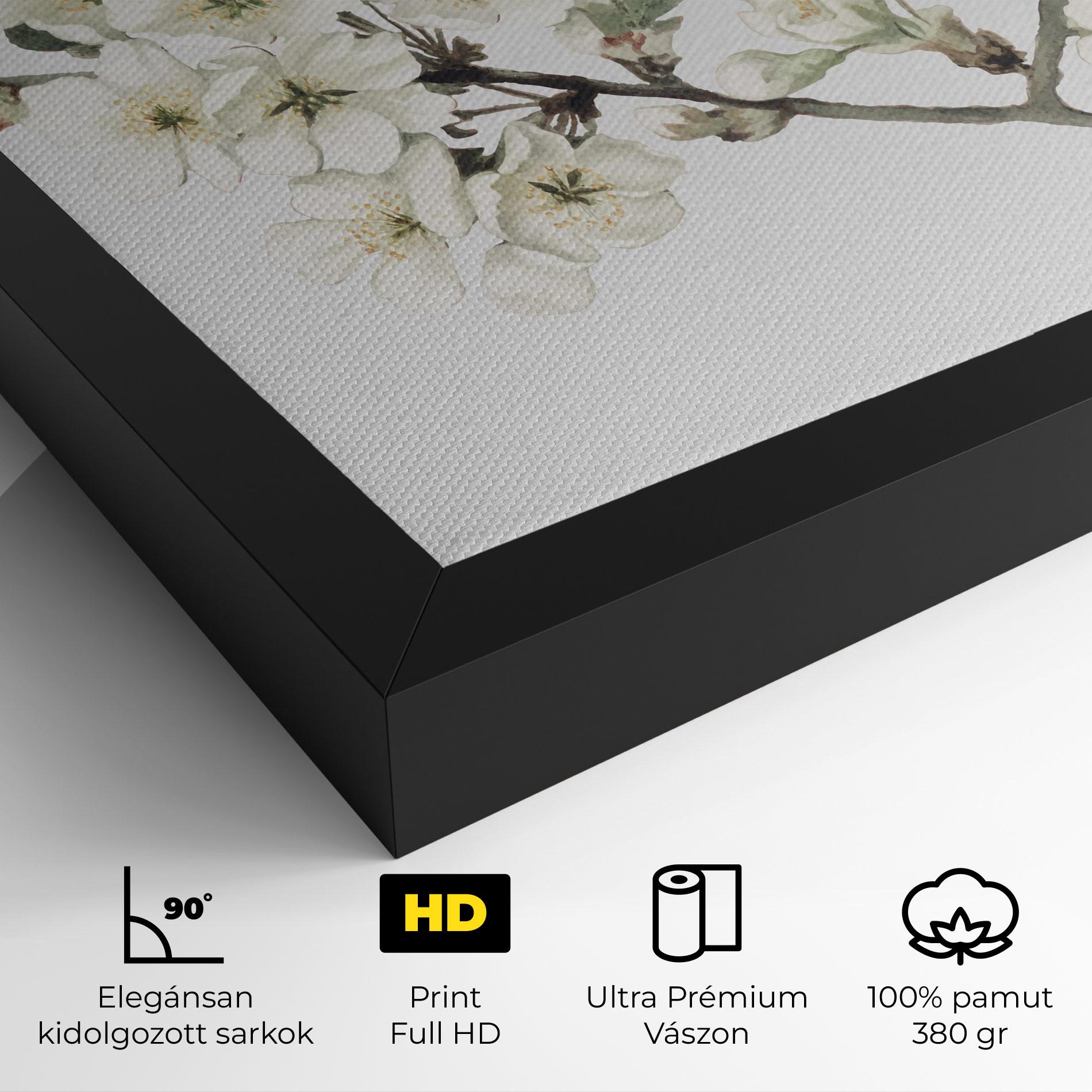 Vászonkép Bee Spring Flower mockup 4