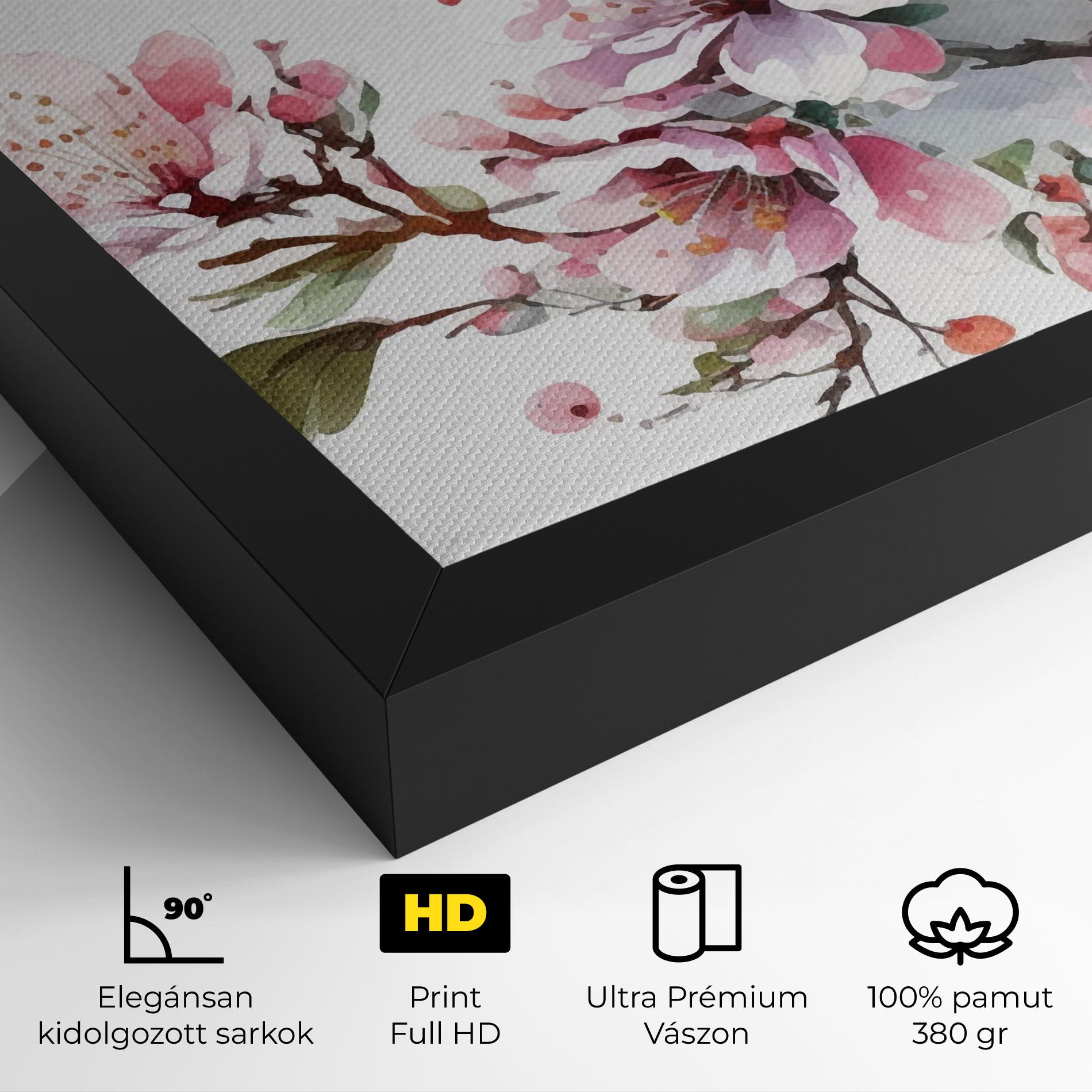 Vászonkép Cherry Spring Flower mockup 4