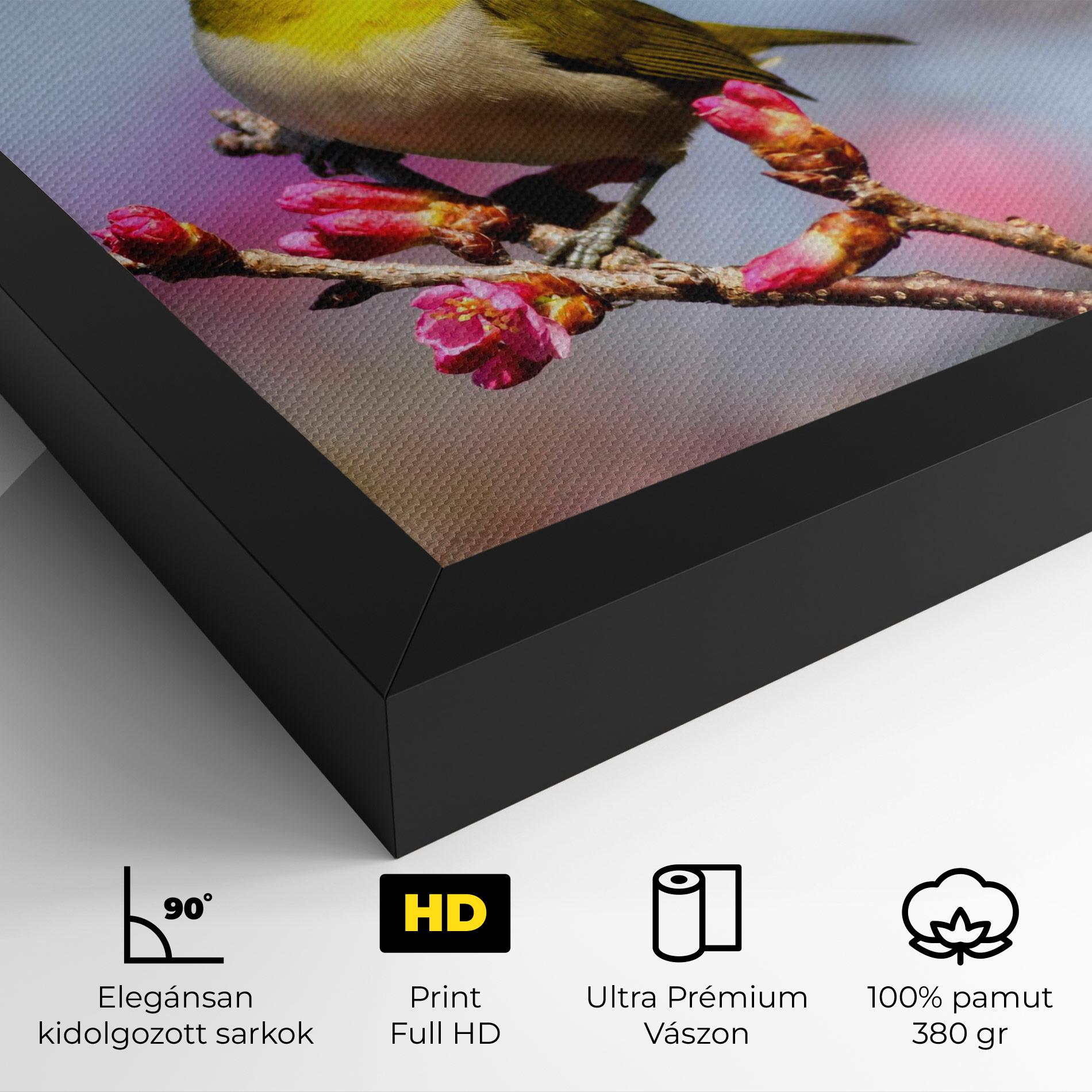 Vászonkép Cute Pink Flower Buds mockup 4