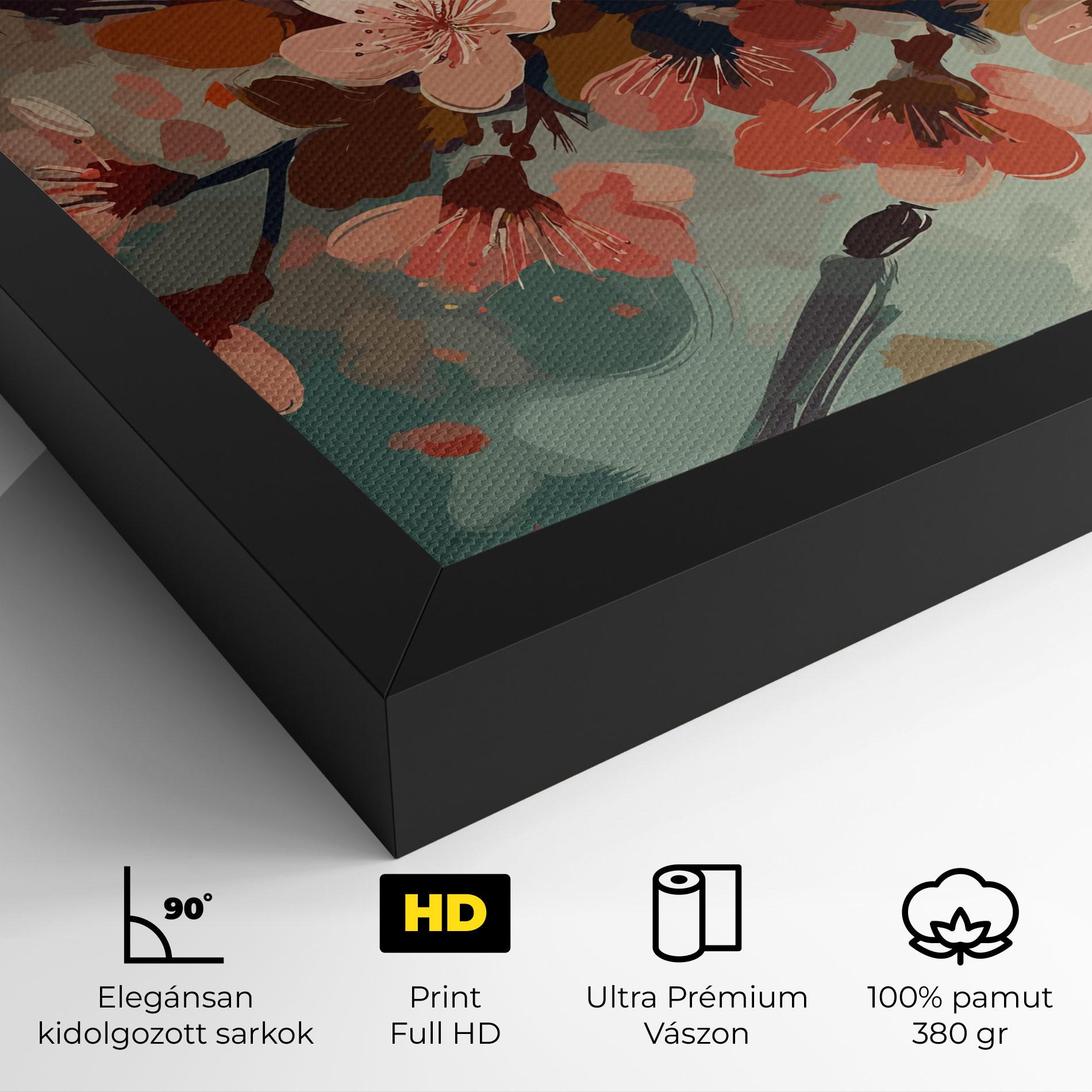 Vászonkép Cute Spring Flower mockup 4