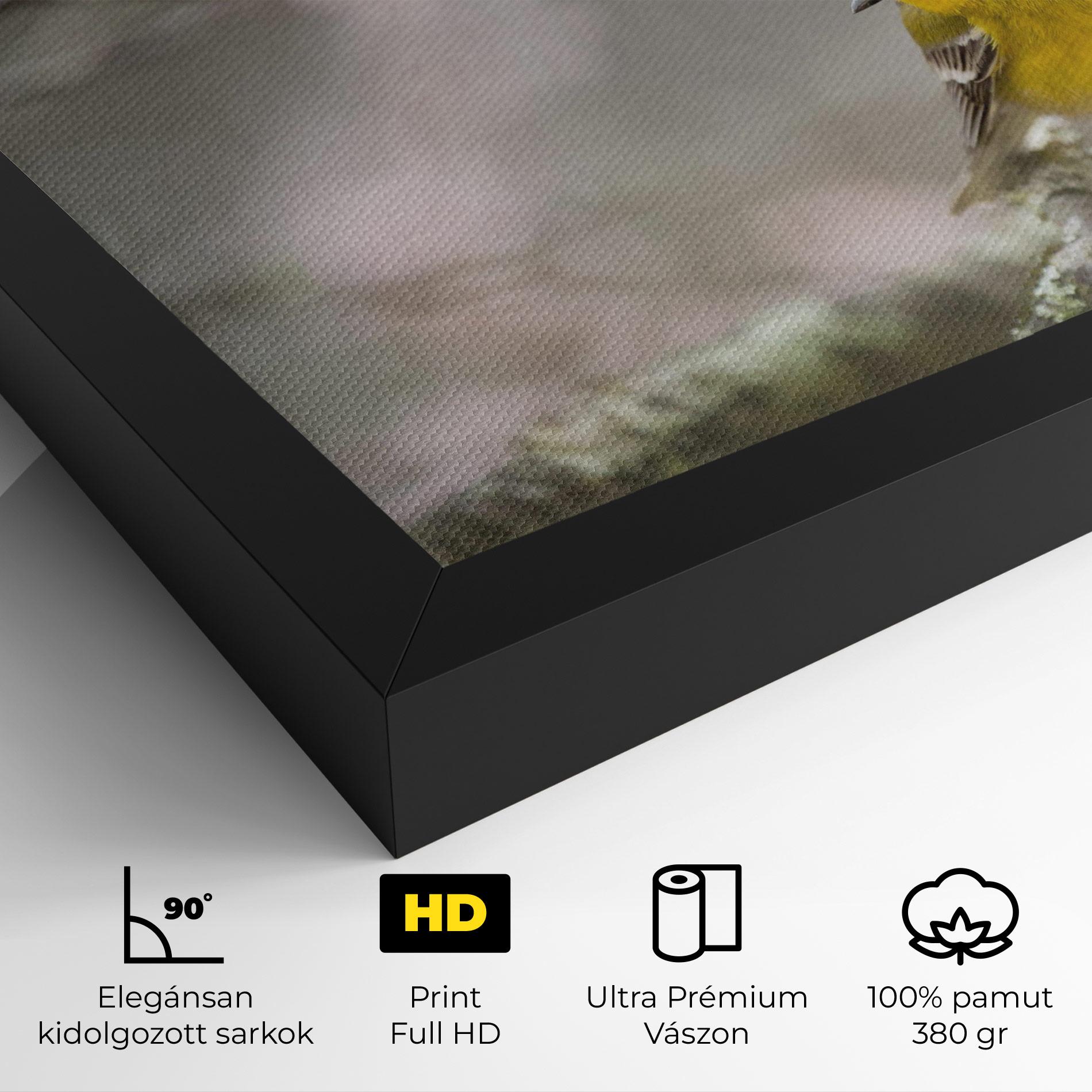 Vászonkép Pretty Spring Yellow Bird mockup 4