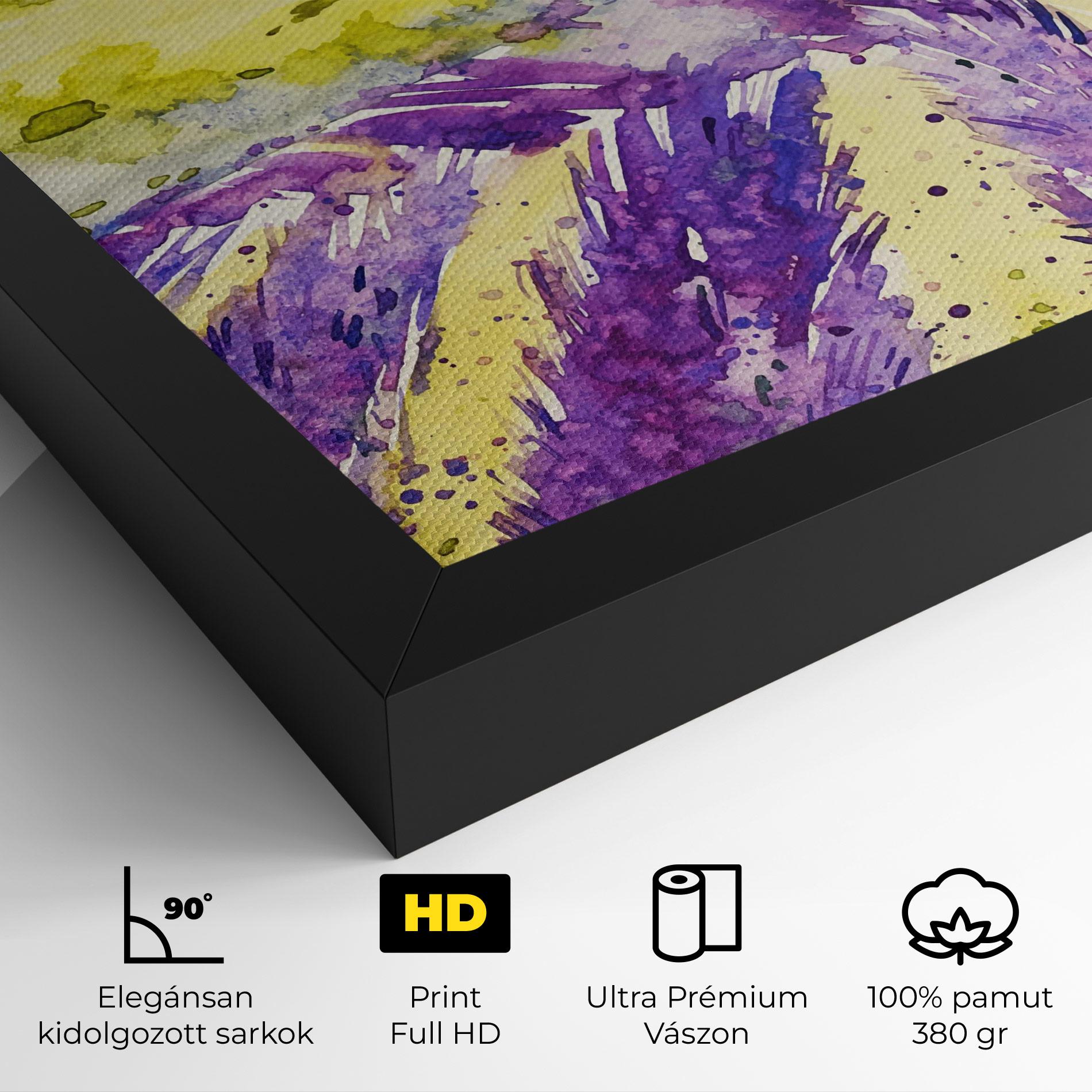 Vászonkép Purple Spring Field mockup 4