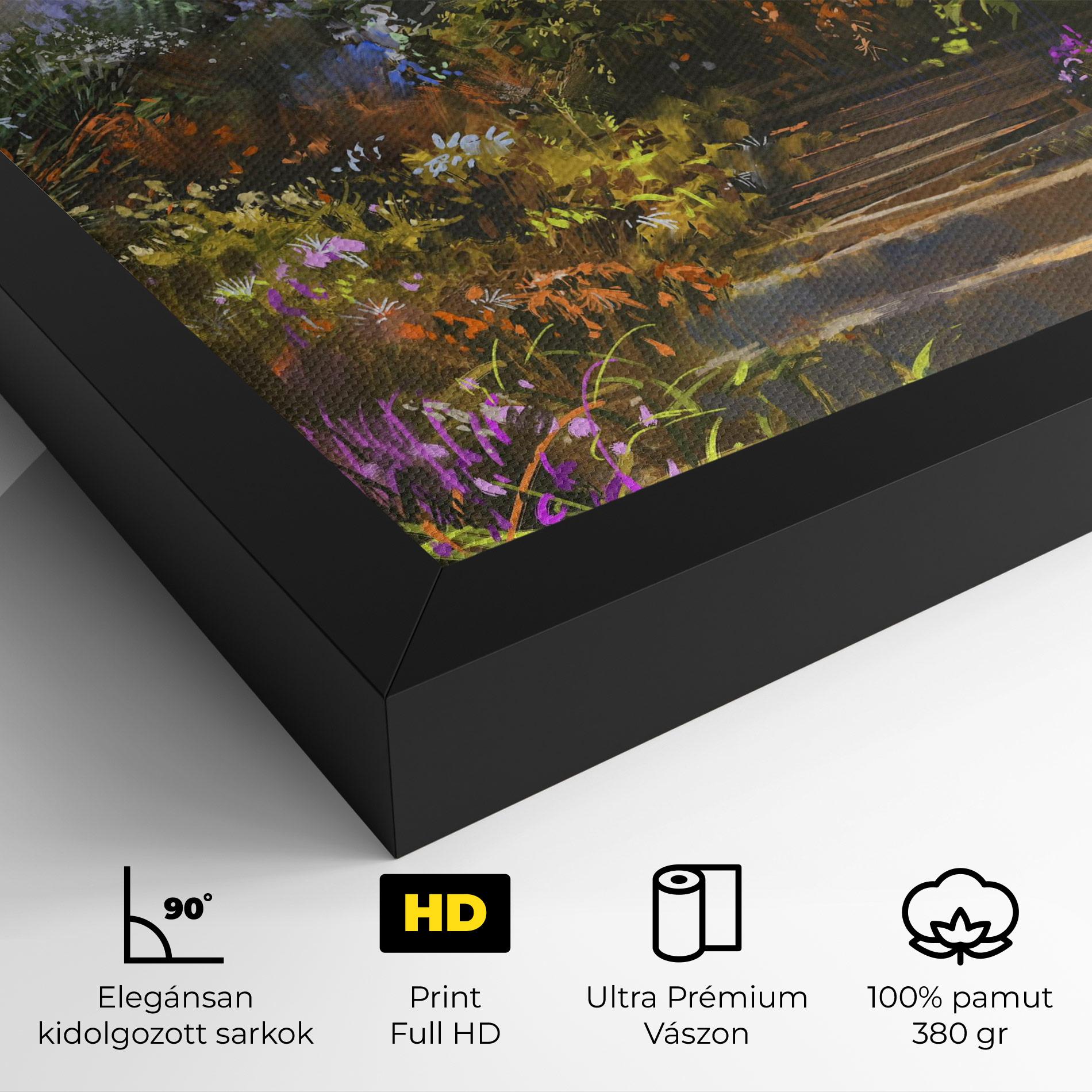 Vászonkép Spring Staircase Painting mockup 4