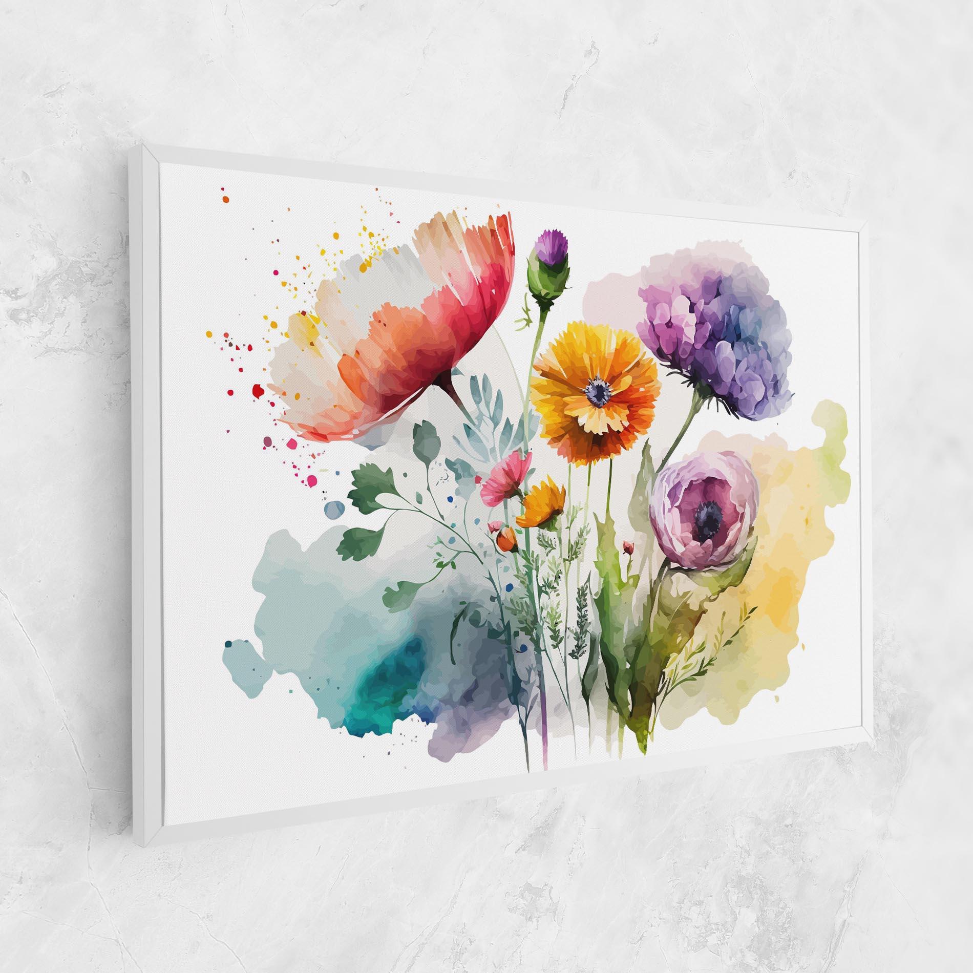 Vászonkép Beautiful Spring Flowers mockup 1