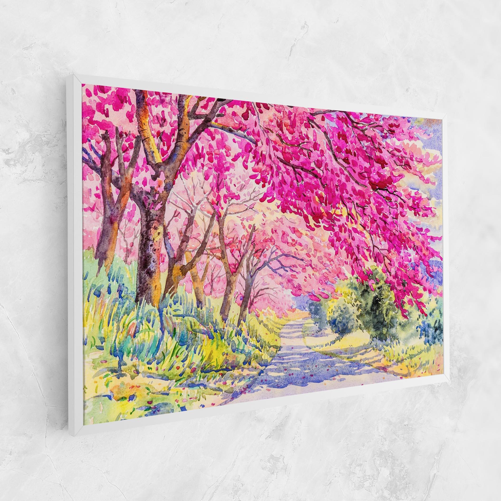 Vászonkép Pink Trees Art mockup 1
