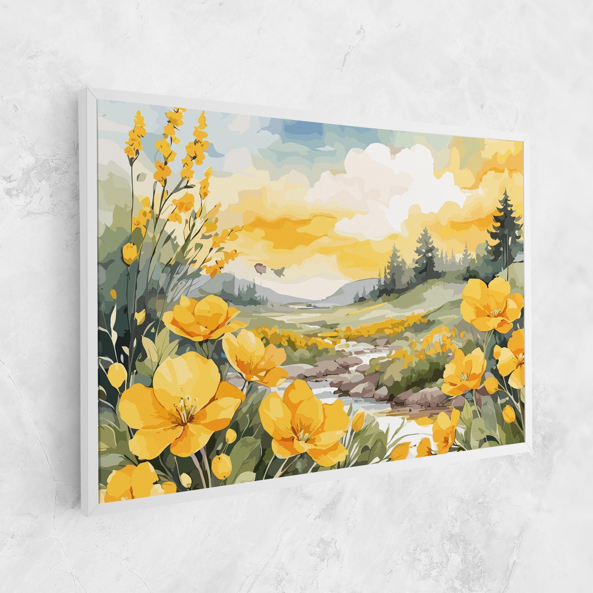 Yellow Spring Flower mockup 1