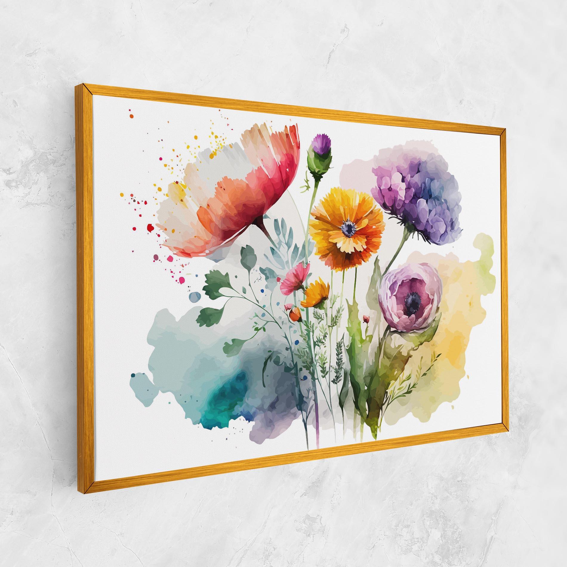 Vászonkép Beautiful Spring Flowers mockup 1