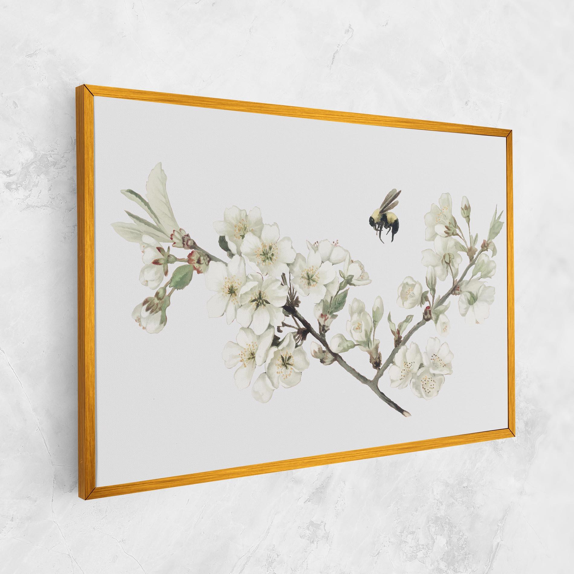 Vászonkép Bee Spring Flower mockup 1