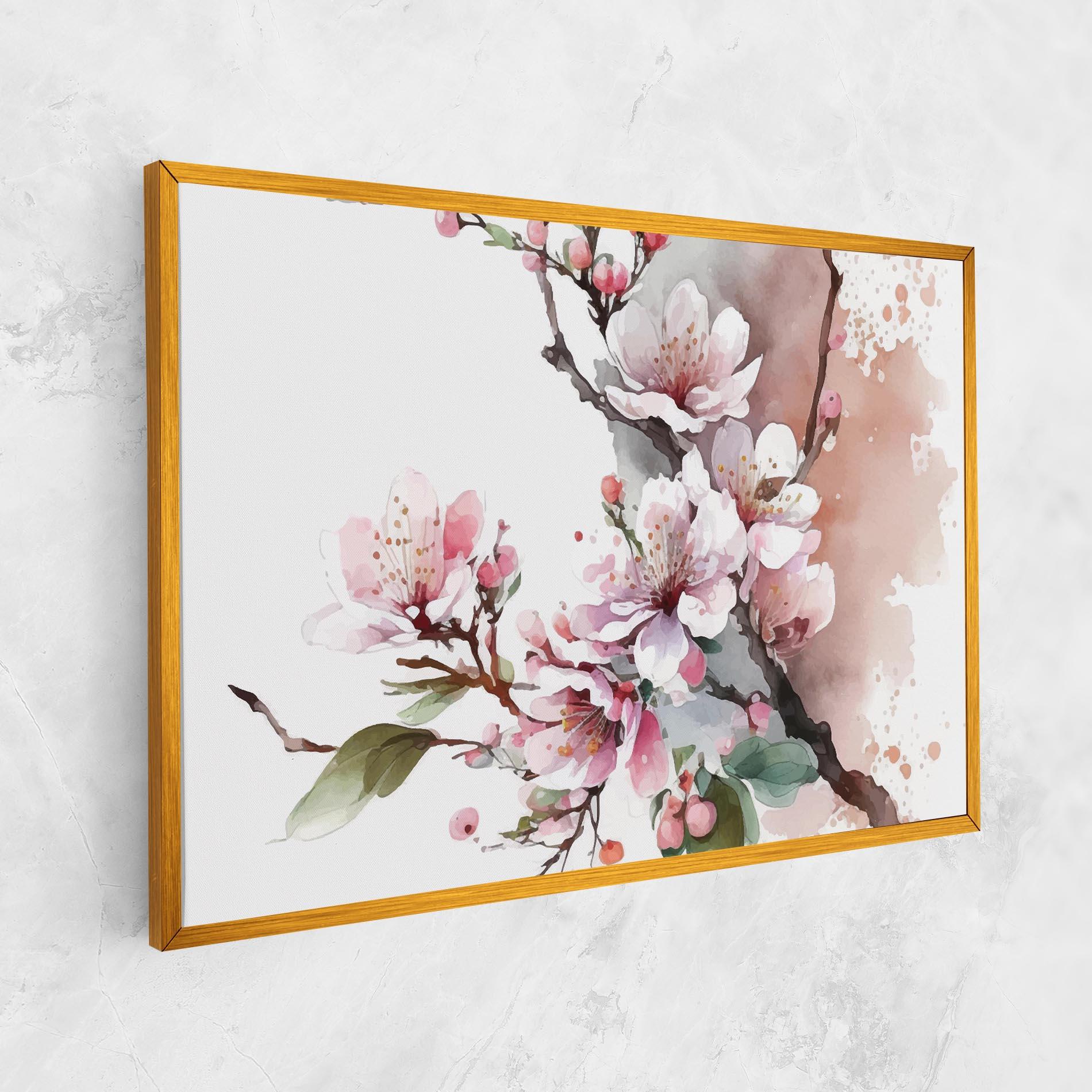 Vászonkép Cherry Spring Flower mockup 1