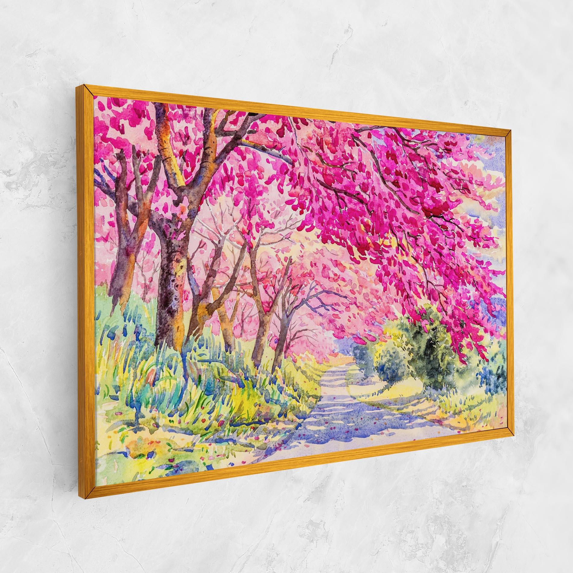 Vászonkép Pink Trees Art mockup 1