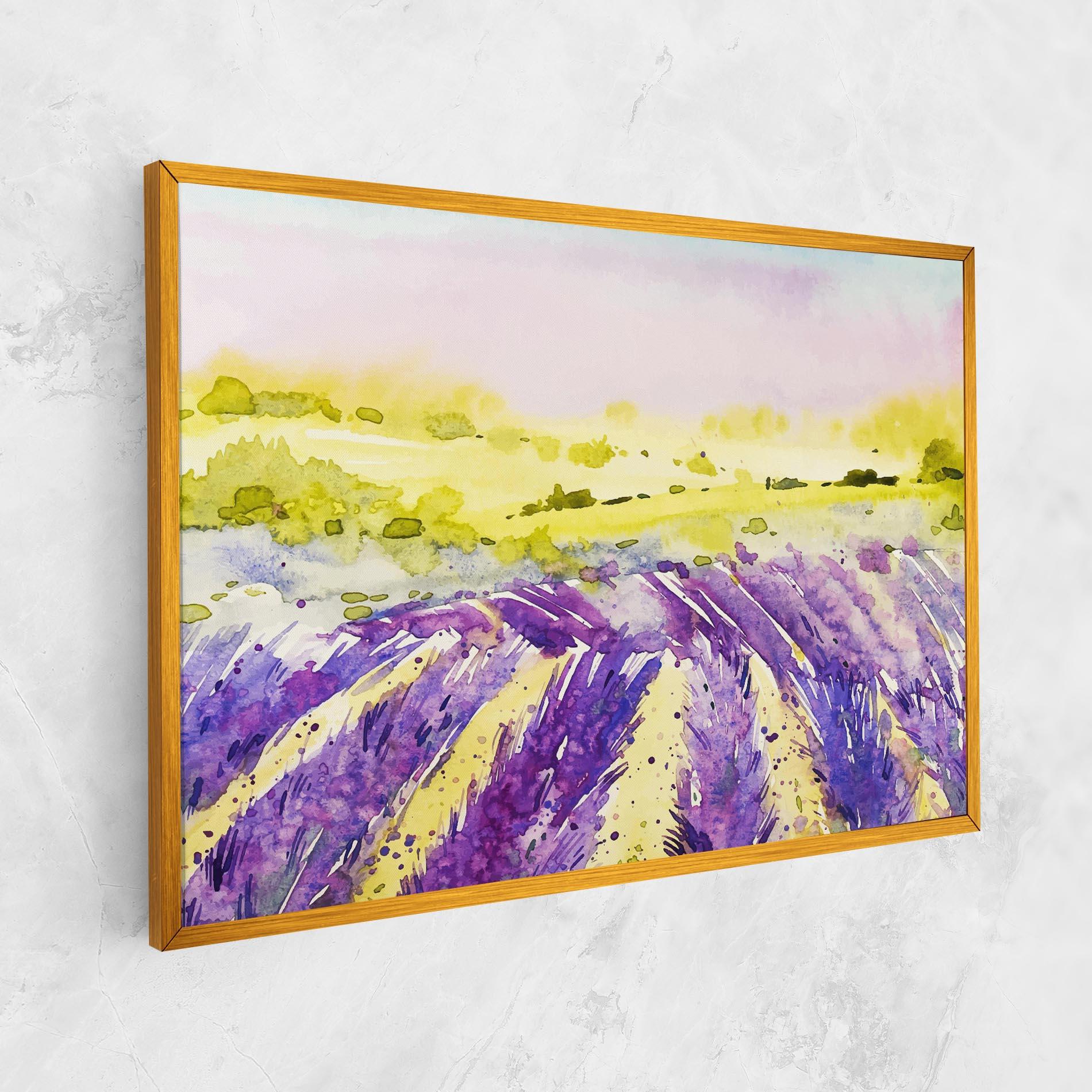 Vászonkép Purple Spring Field mockup 1