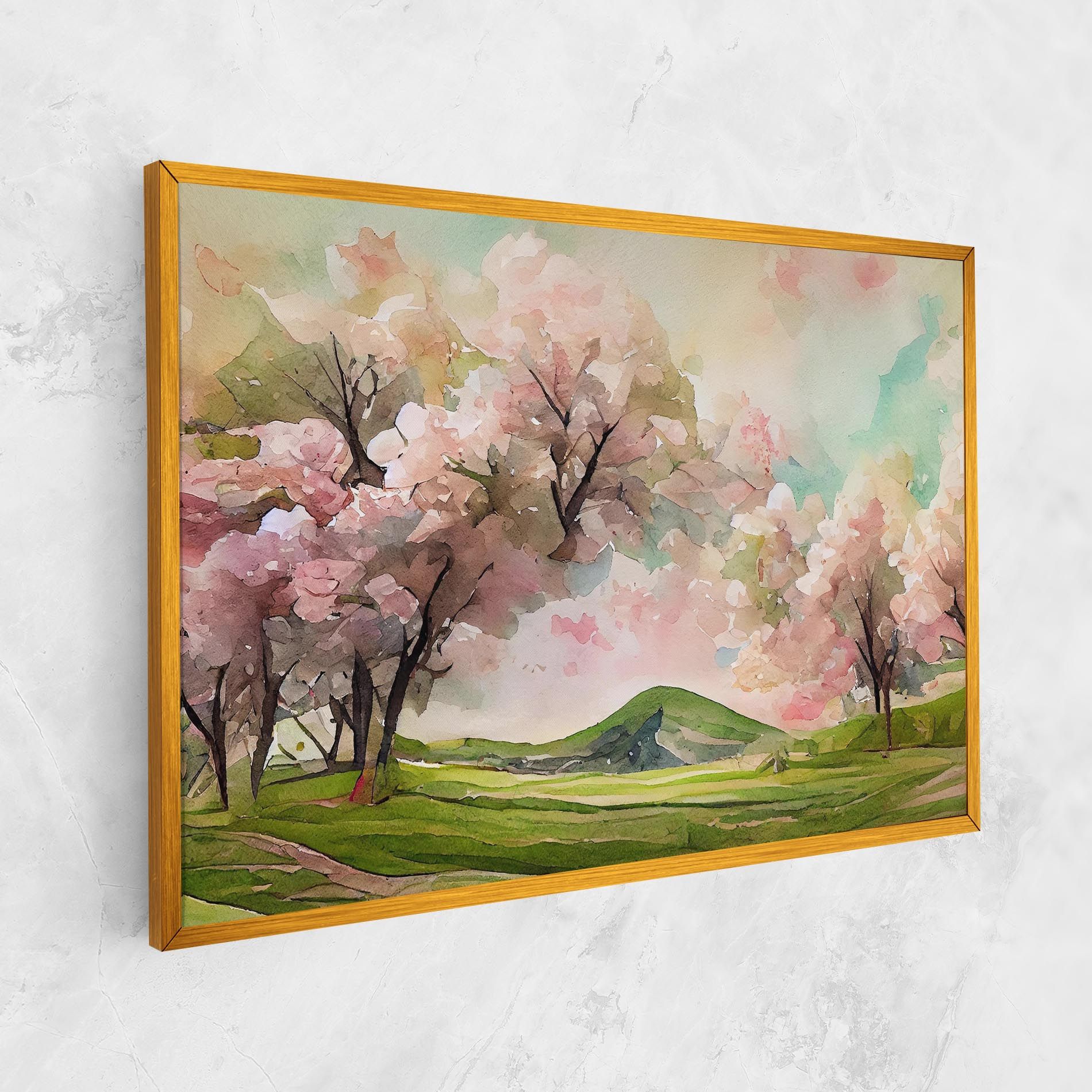 Spring Pink Trees mockup 1