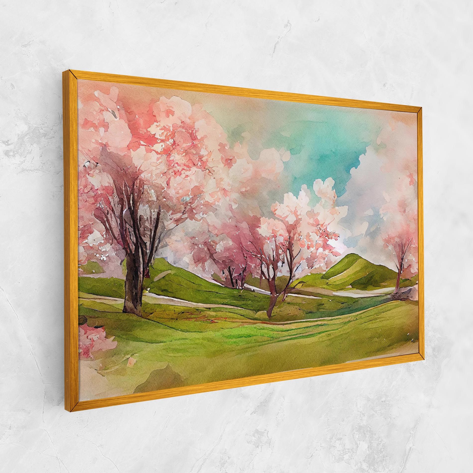 Spring Trees Painting mockup 1