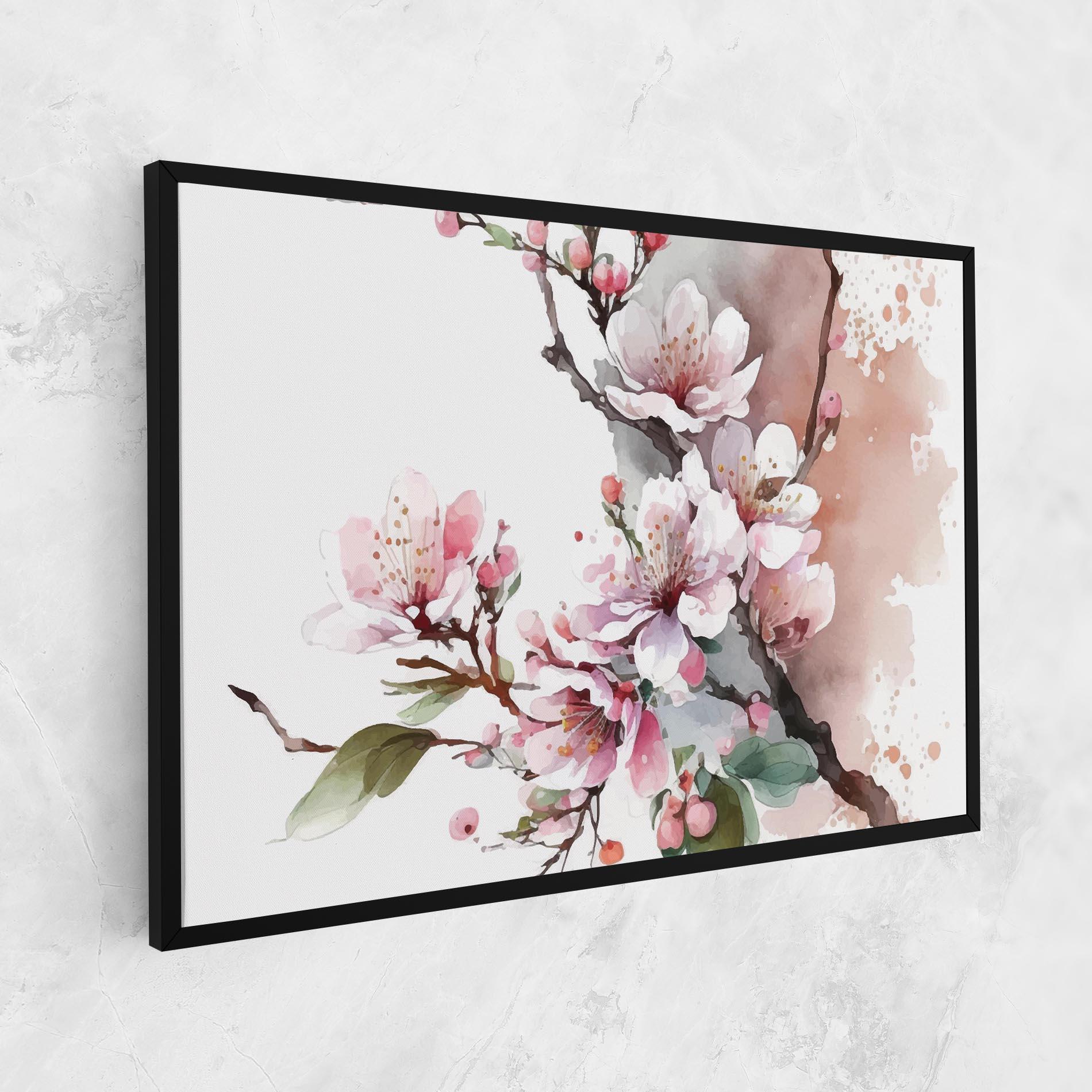 Vászonkép Cherry Spring Flower mockup 1
