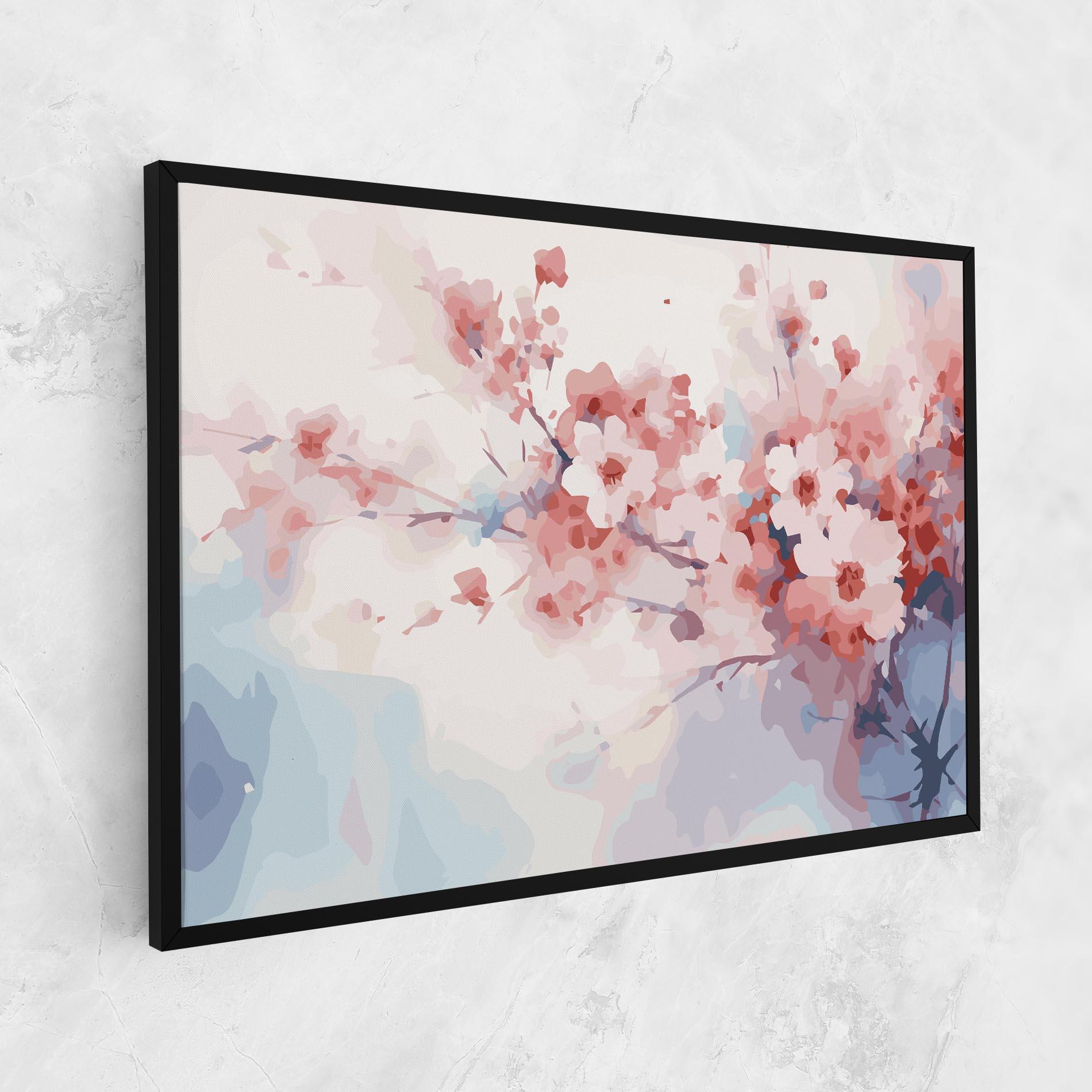 Vászonkép Pastel Spring Flowers mockup 1
