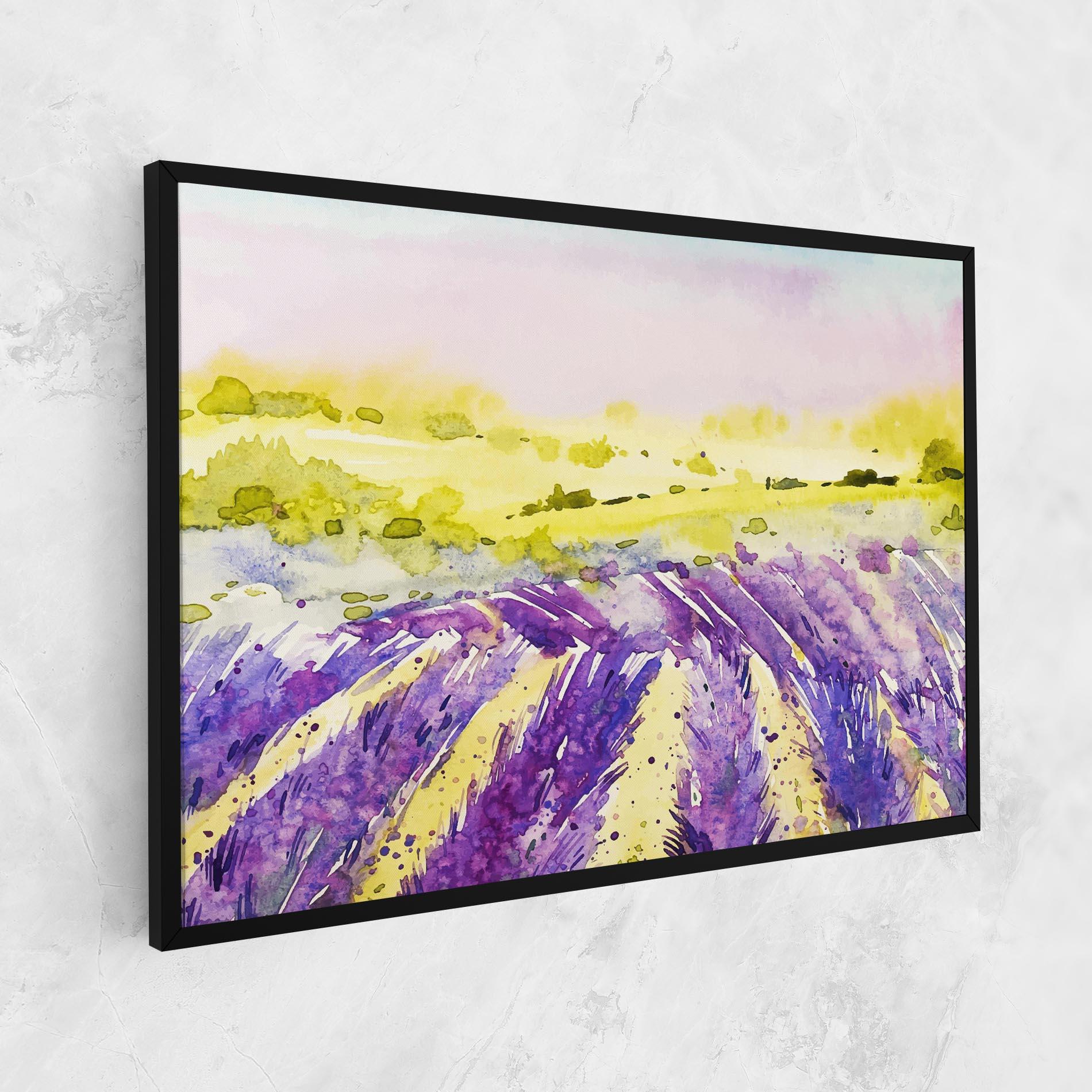 Vászonkép Purple Spring Field mockup 1