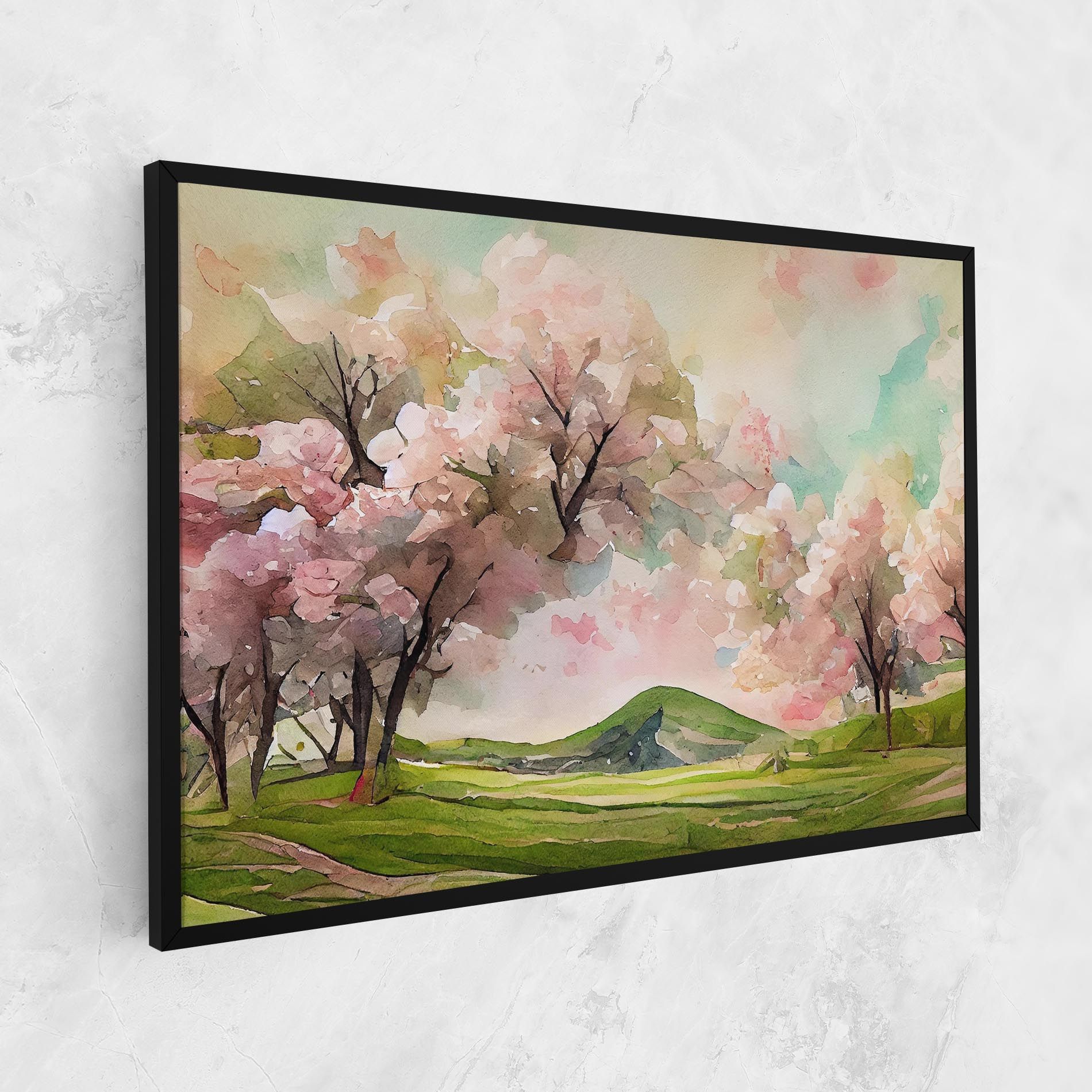 Spring Pink Trees mockup 1