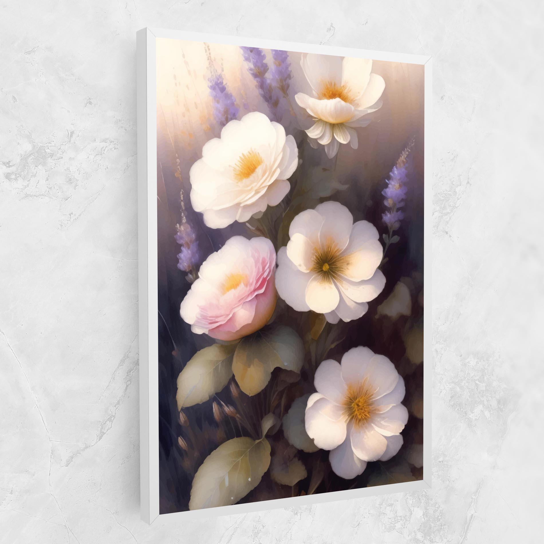 Vászonkép Cream Flower Spring mockup 1