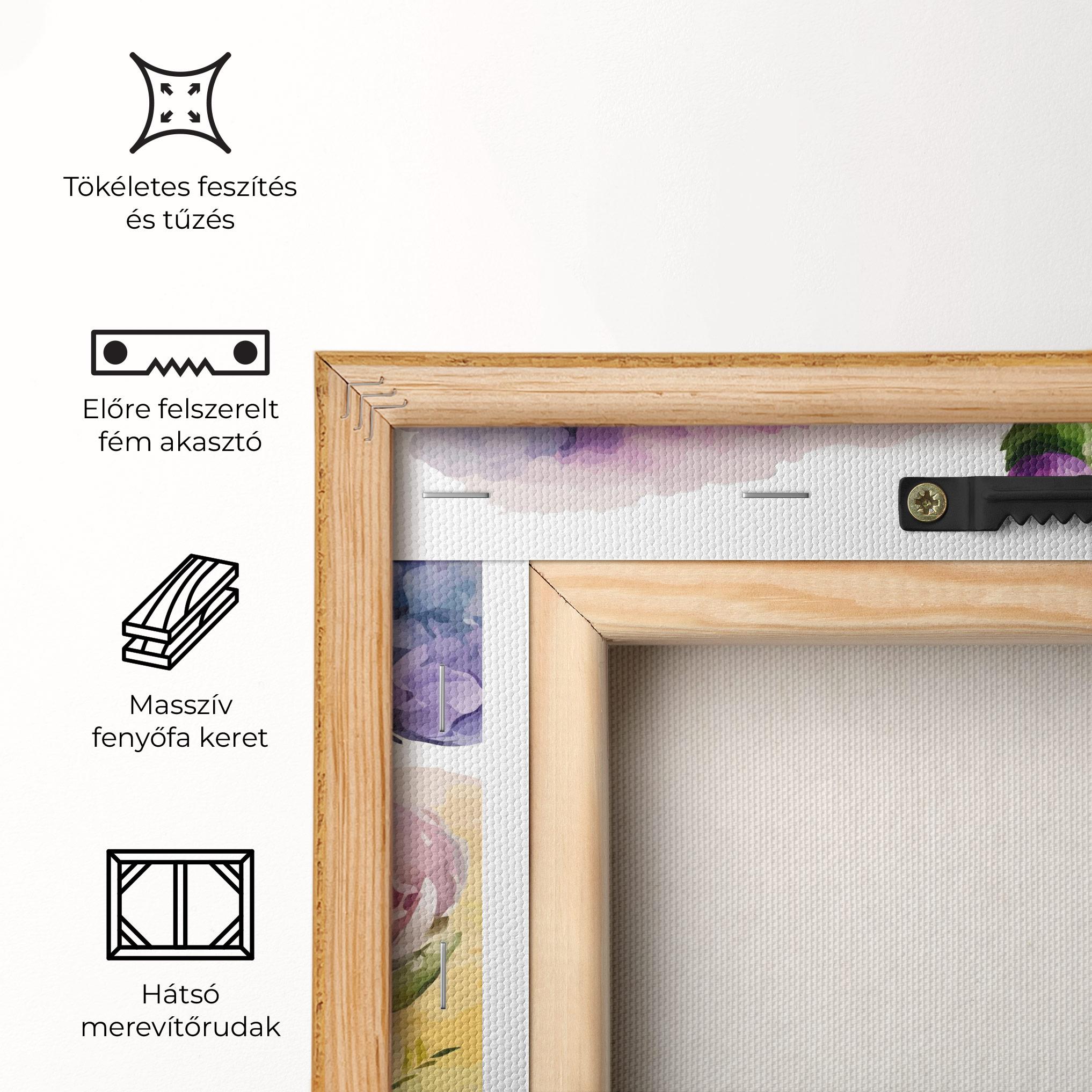 Vászonkép Beautiful Spring Flowers mockup 5