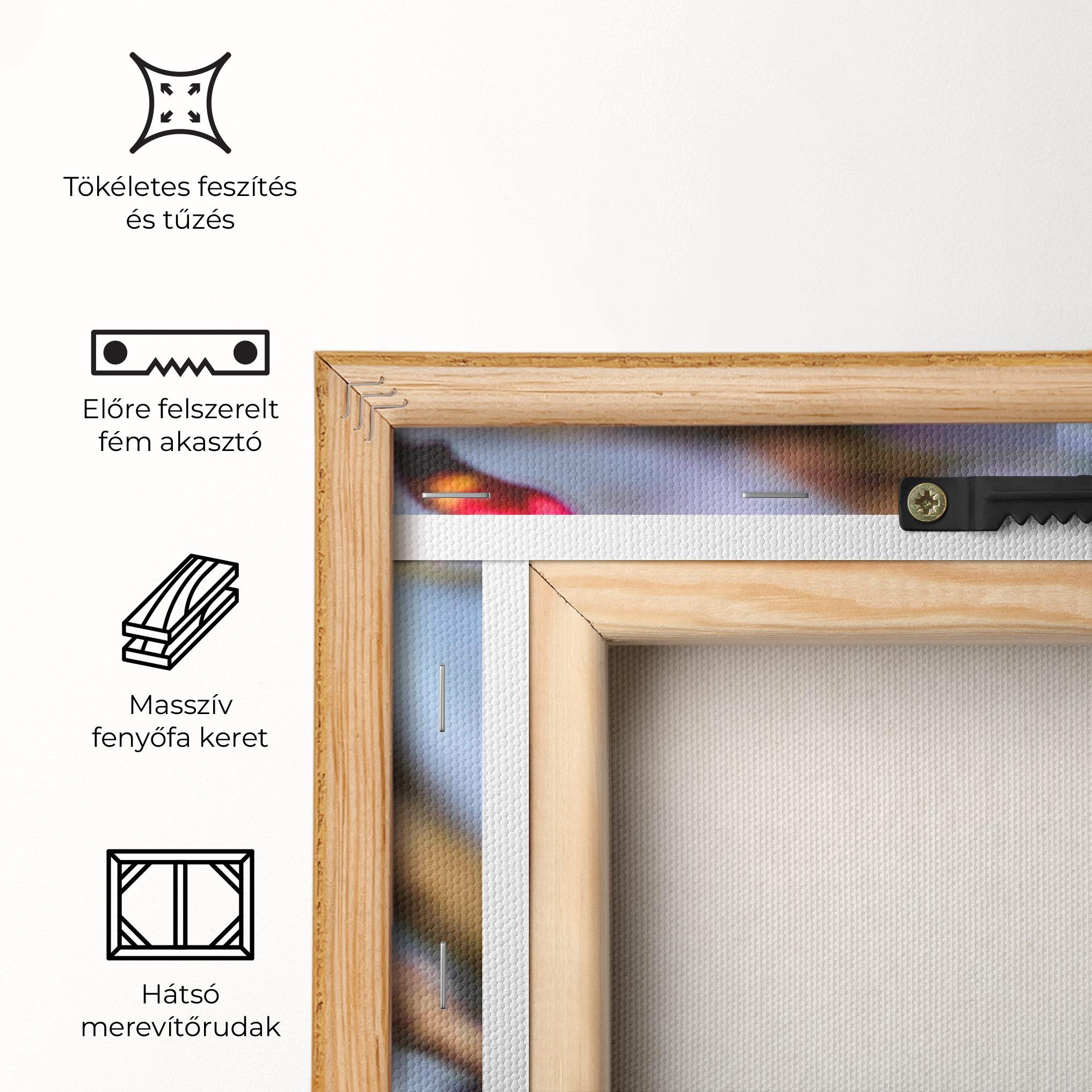 Vászonkép Cute Pink Flower Buds mockup 5