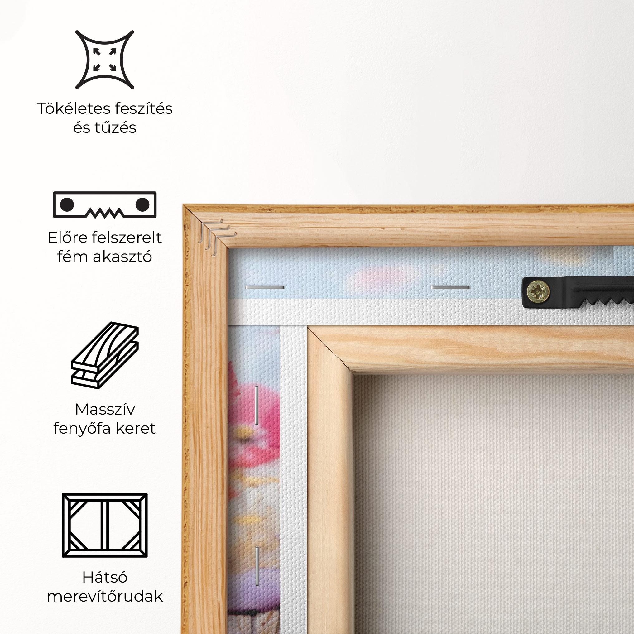 Vászonkép Dreamy Sprig Pink Flower mockup 5