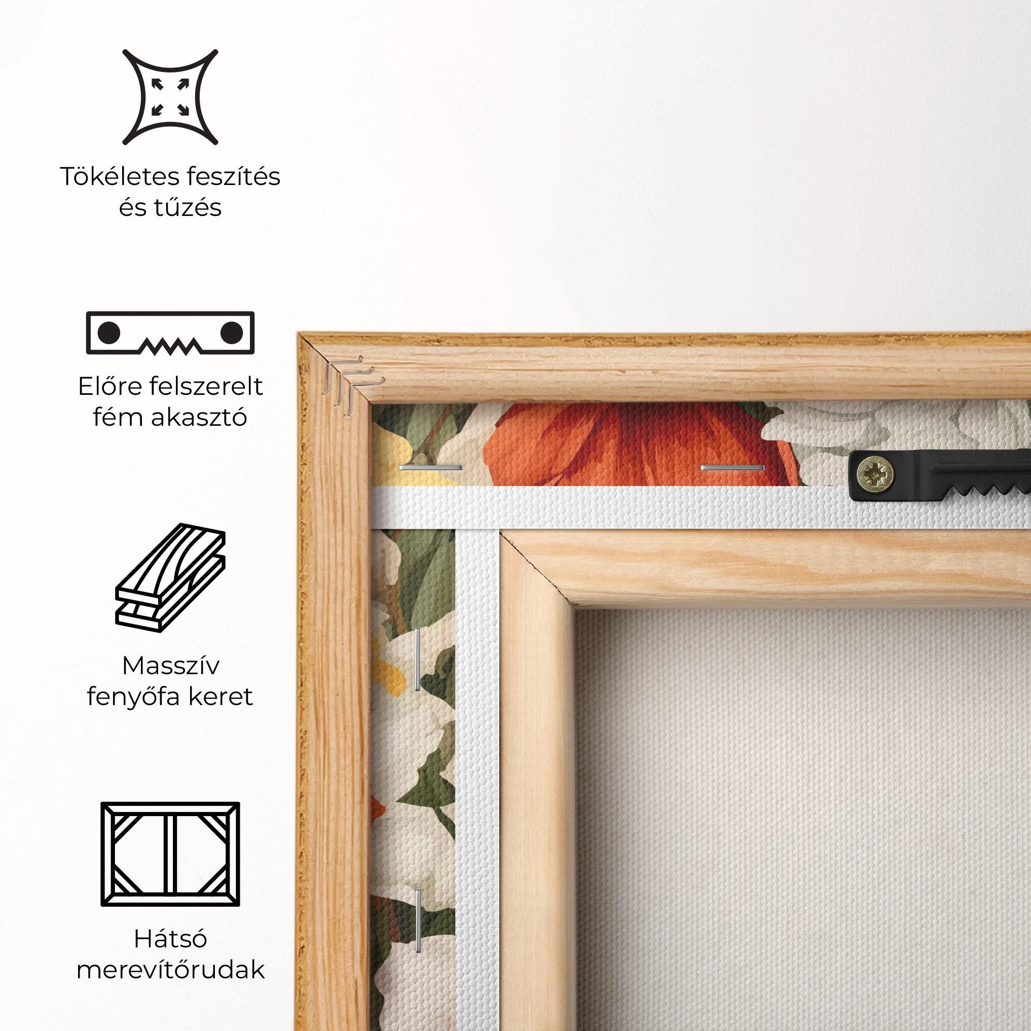 Vászonkép Orange Red Spring mockup 5