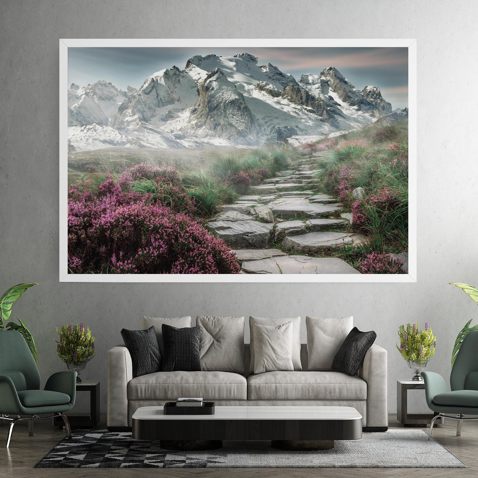 Vászonkép Mountain Spring View mockup 7