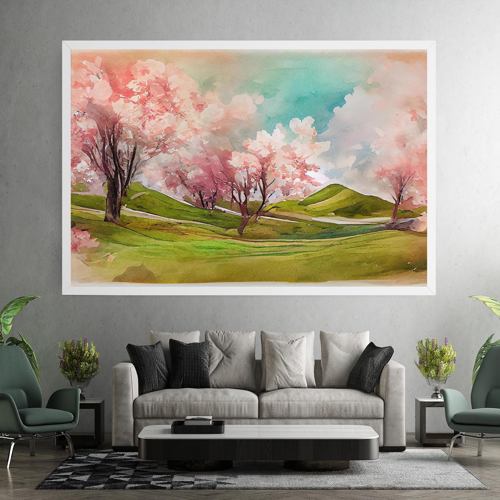 Spring Trees Painting mockup 7