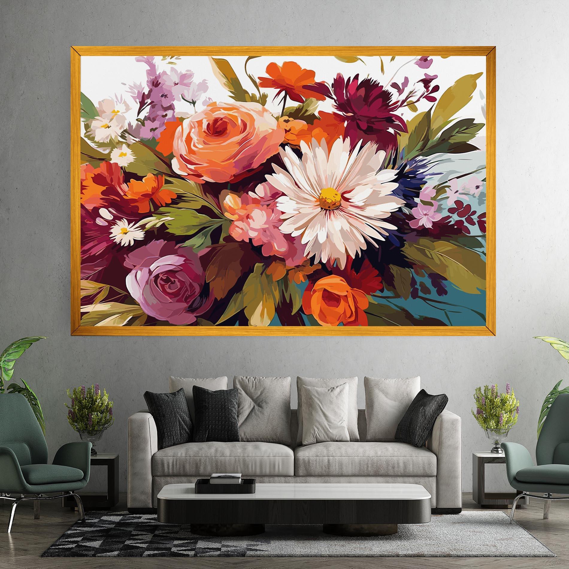 Vászonkép Cream Orange Spring mockup 7